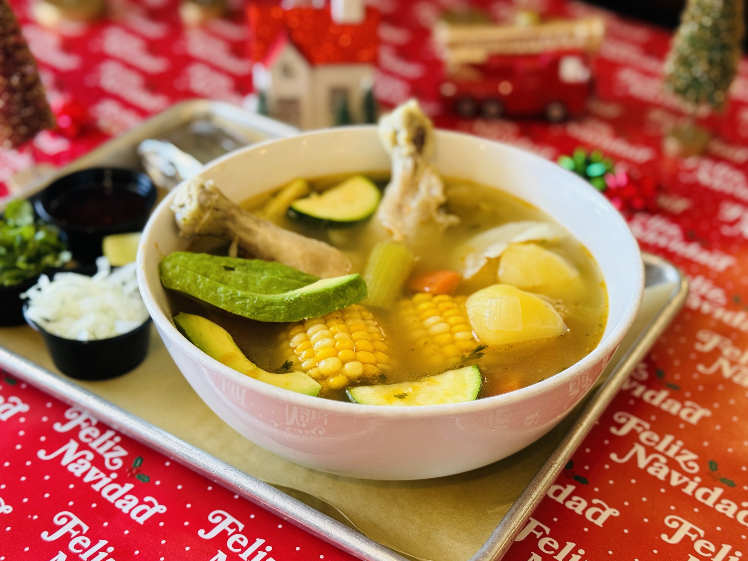 Caldo de pollo, chicken soup holiday specials