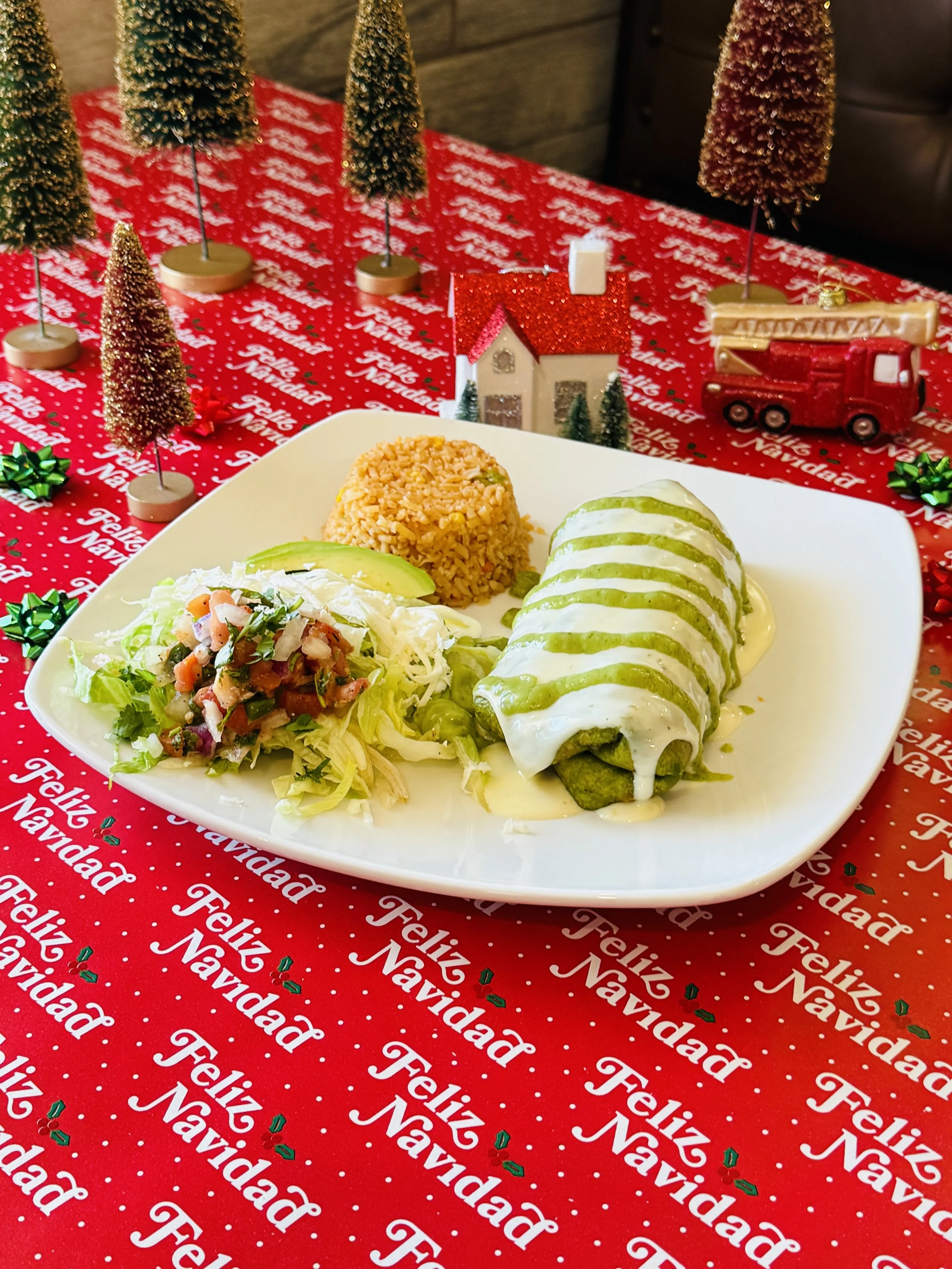 El grinch chimichanga, holiday specials