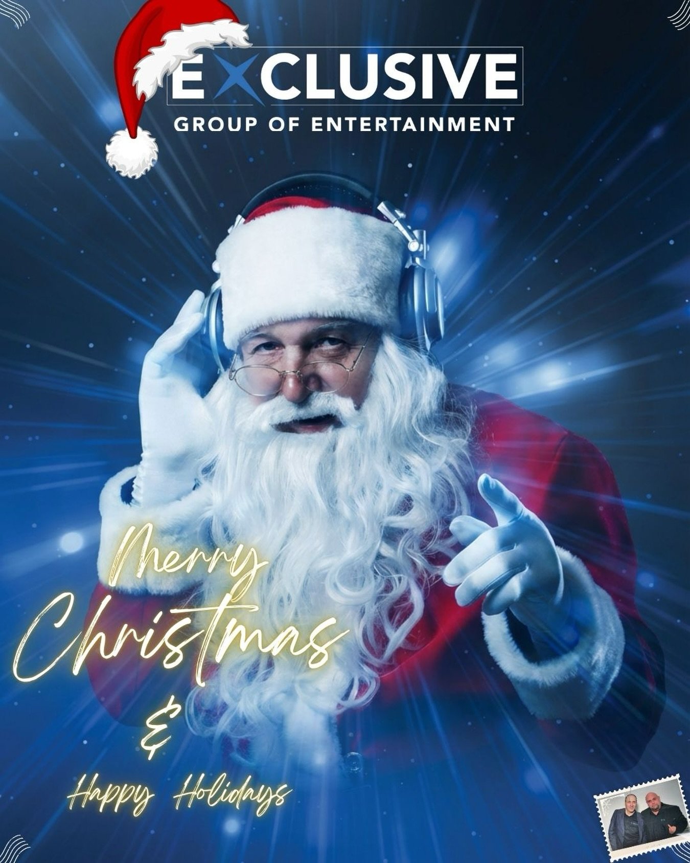 Celebrating an amazing year and even better community. 🎄

Merry Christmas and Happy Holidays from the Exclusive Group of Entertainment team! It&rsquo;s been a year to remember&mdash;thank you for your continued support. 💼✨
A special thank you to ev