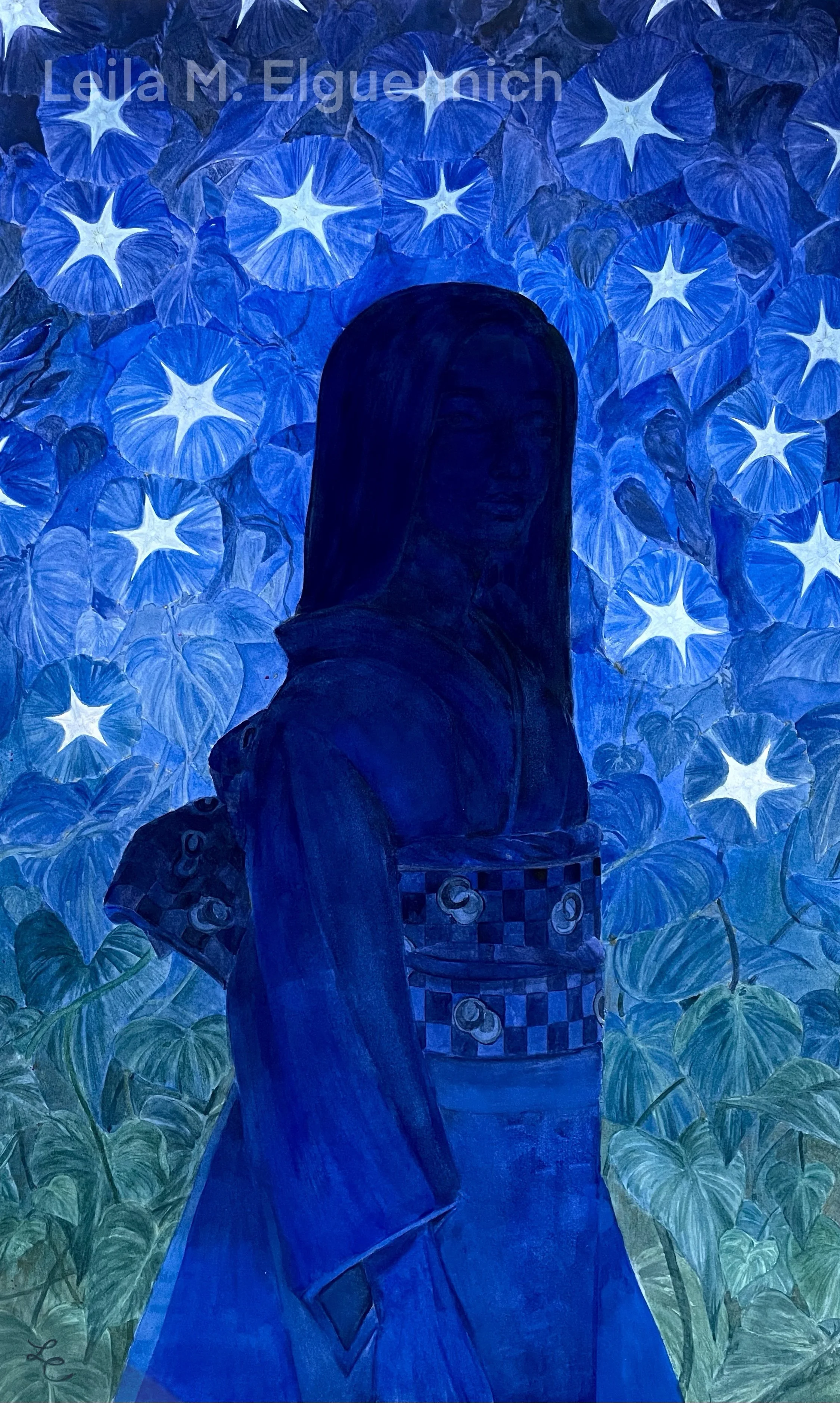 Face Before Morning, Watercolor
30"x18"
2025
