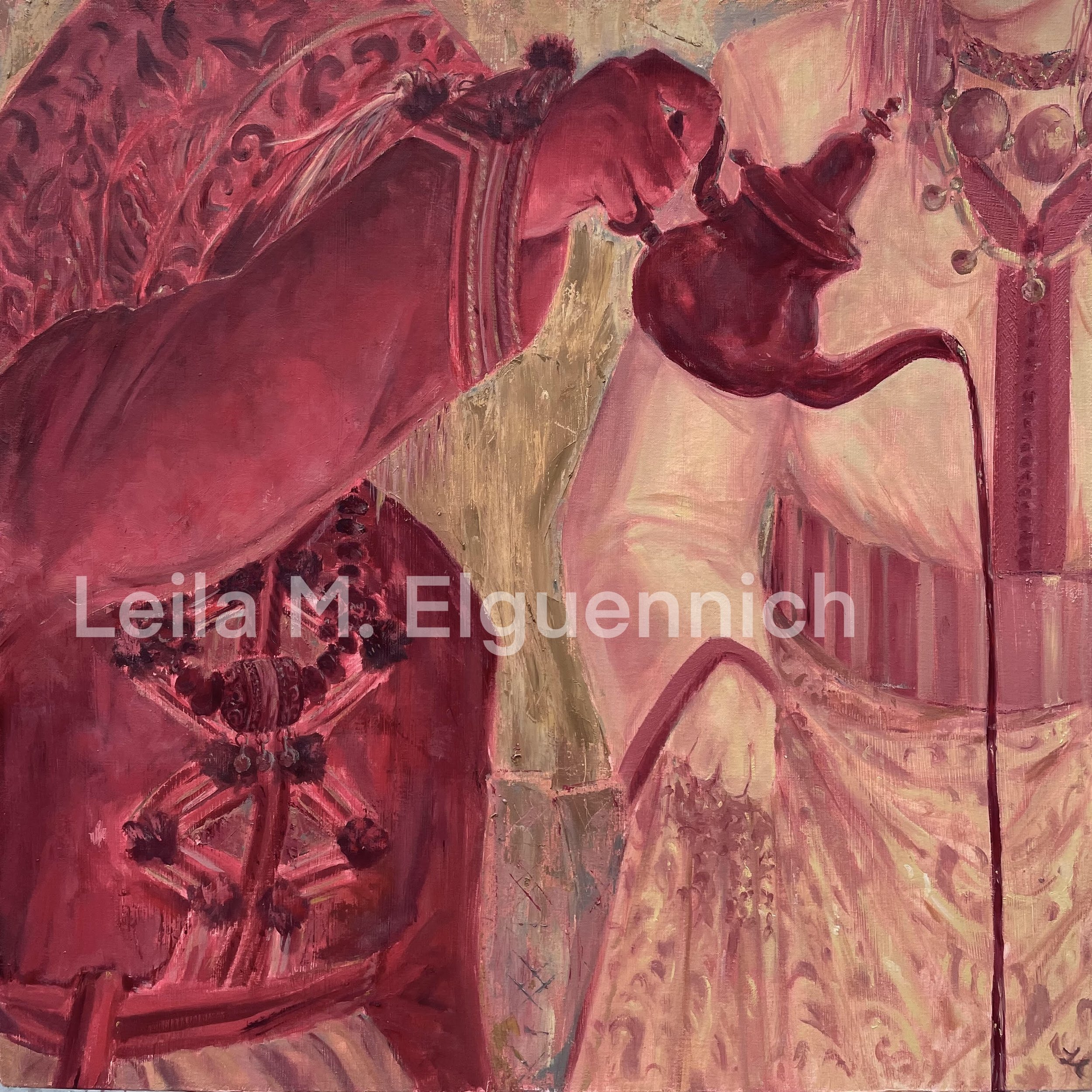 "Manik Antguit" (1/2) 28"x28" 2024