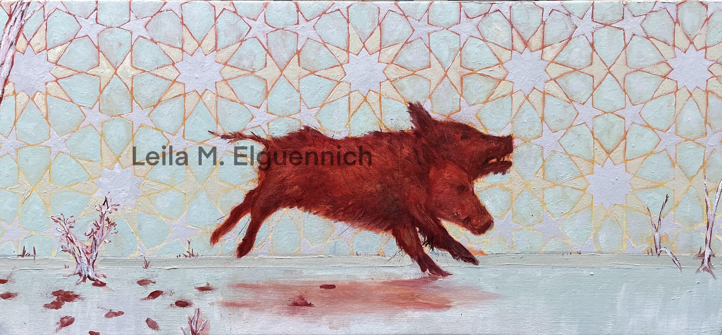 "Self Inflicted Mercy" (1/3) 14"x30" 2024