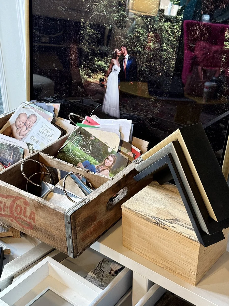 frame and print samples in the GVP Studios Sacramento design center