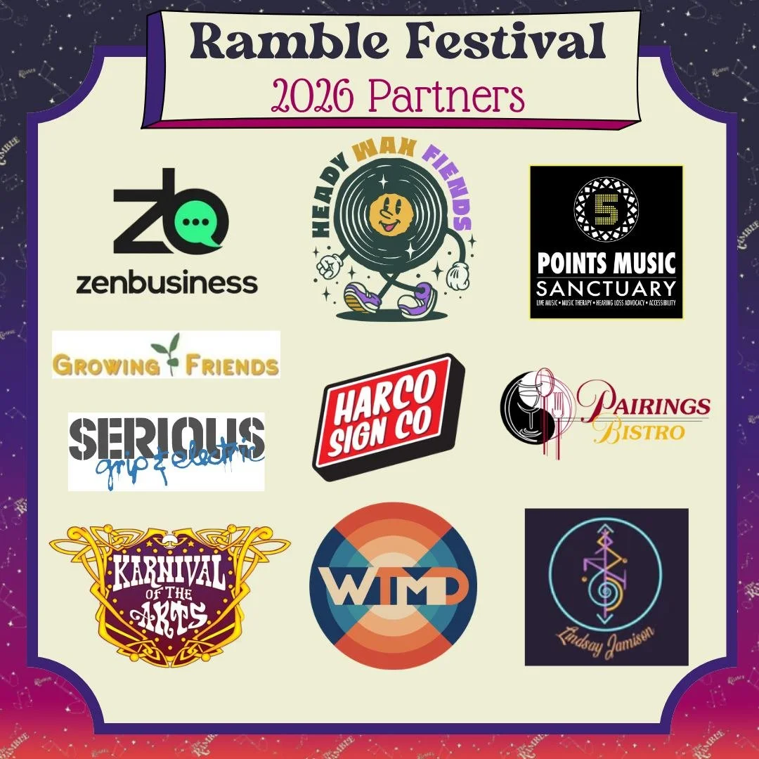 Every great festival has folks behind the scenes helping make the magic happen 🌟

We're grateful for the businesses, organizations, and partners who believe in what we're building at The Ramble and help us create a weekend full of music, connection,