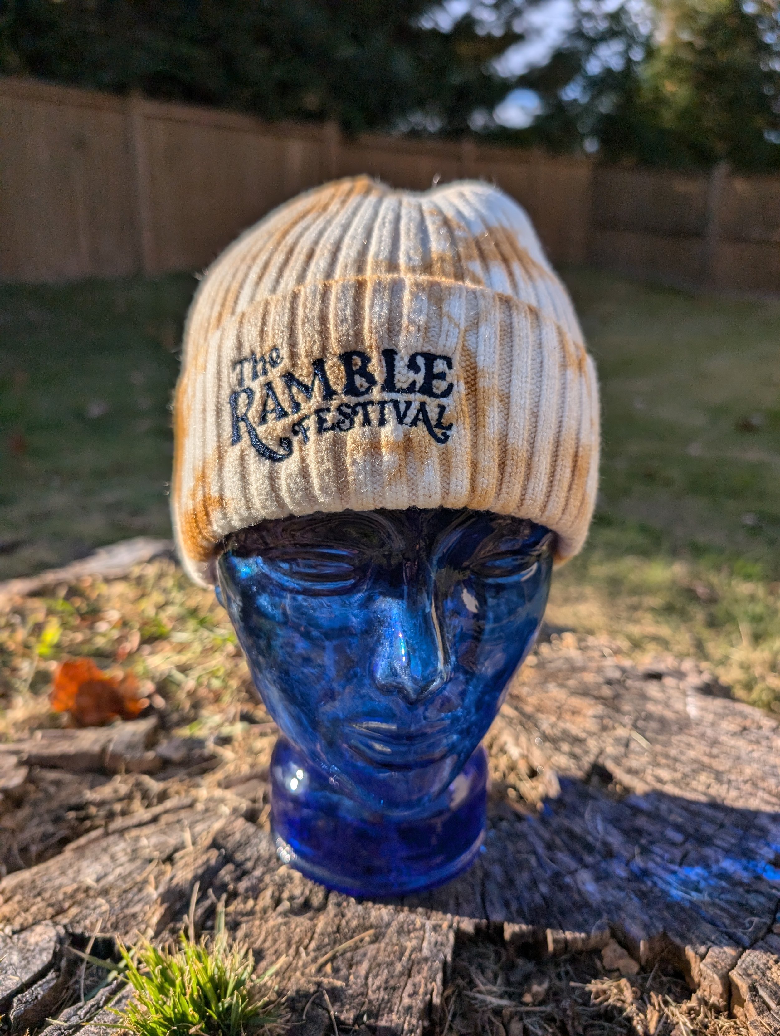 Orange tie Dy Beanie