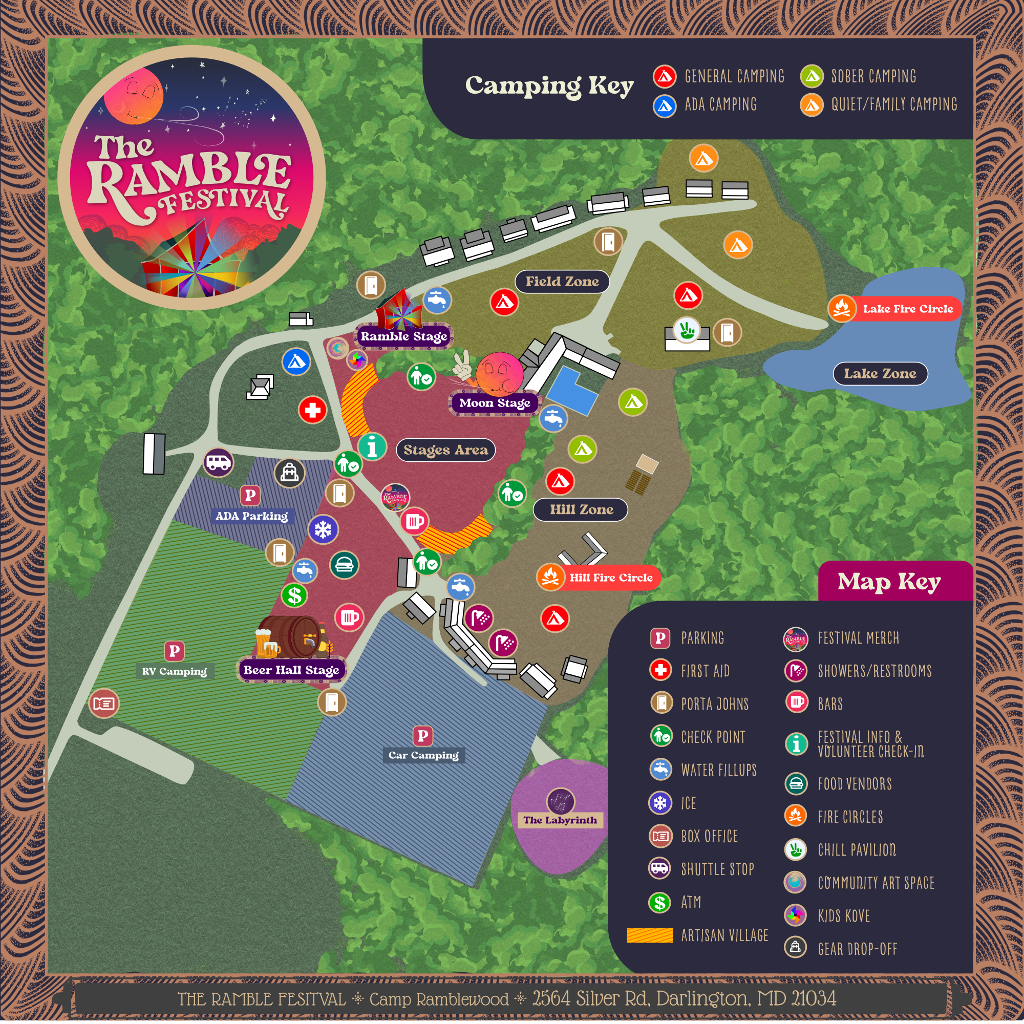 Festival Map — The Ramble Festival