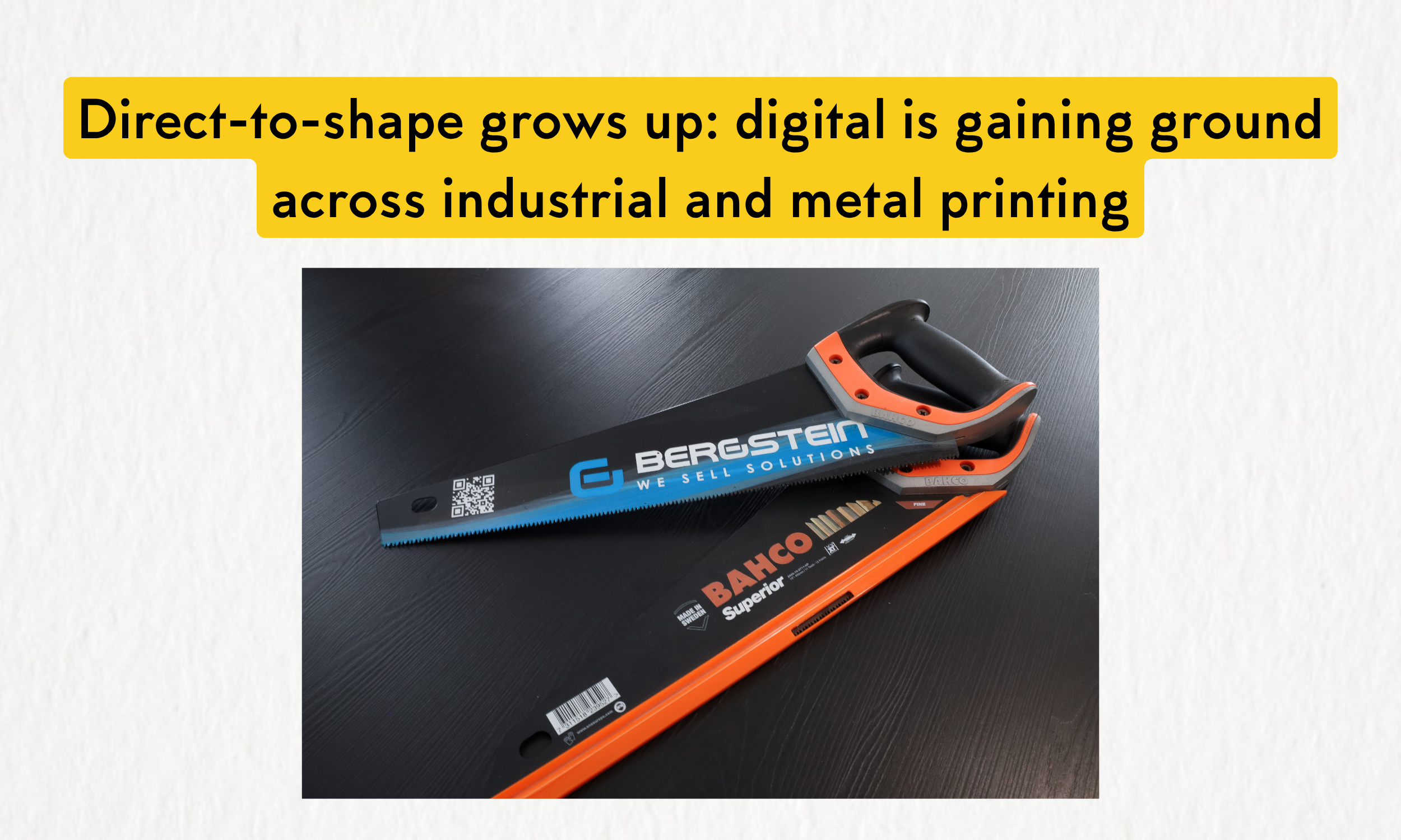 Direct-to-shape grows up: digital is gaining ground across industrial and metal printing