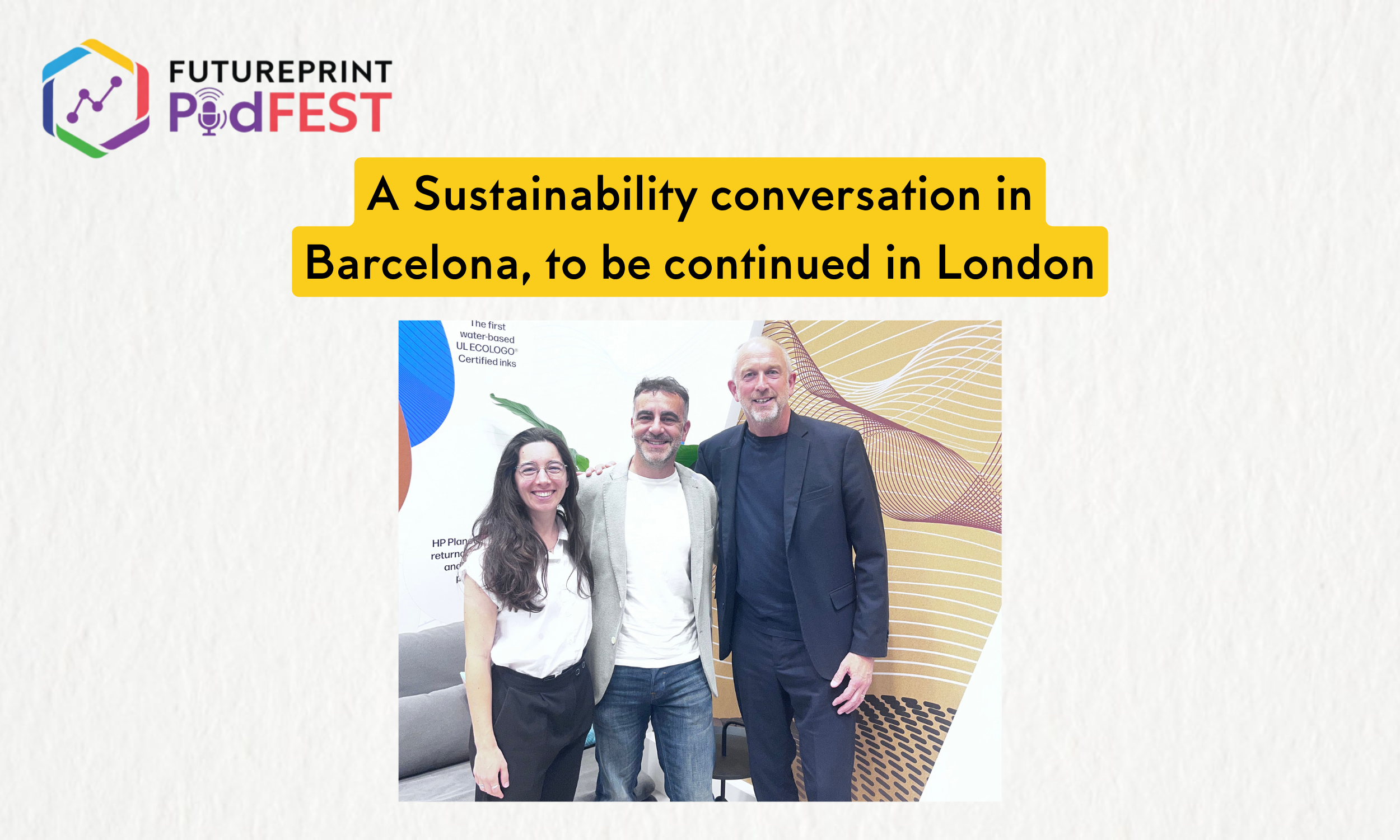 A Sustainability conversation in Barcelona, to be continued in London