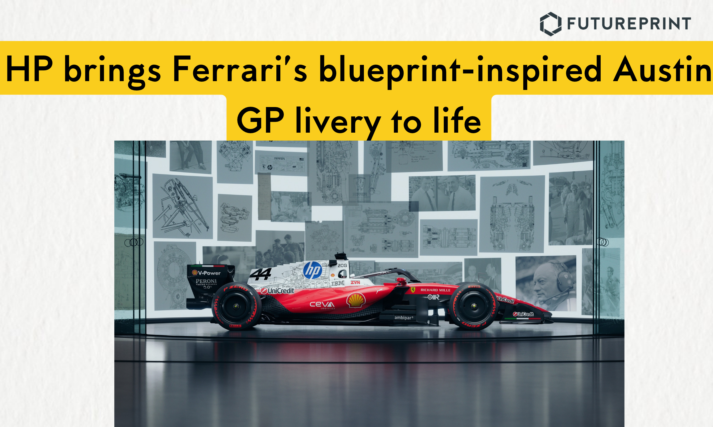HP Brings Ferrari’s Creative Vision to Life for the Special Austin GP Livery