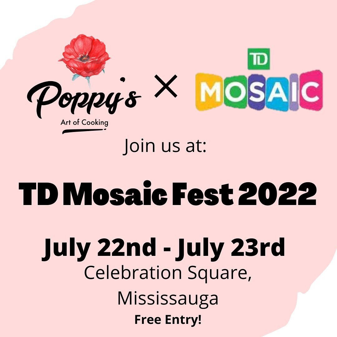 Big news! We are so excited and honoured to announce that we will be at TD Mosaic Fest 2022! @mosaicfestival 🎉

TD Mosaic Fest will be taking place Friday July 22nd &amp; Saturday July 23rd at Mississauga Celebration Square! Come check out TD Mosaic