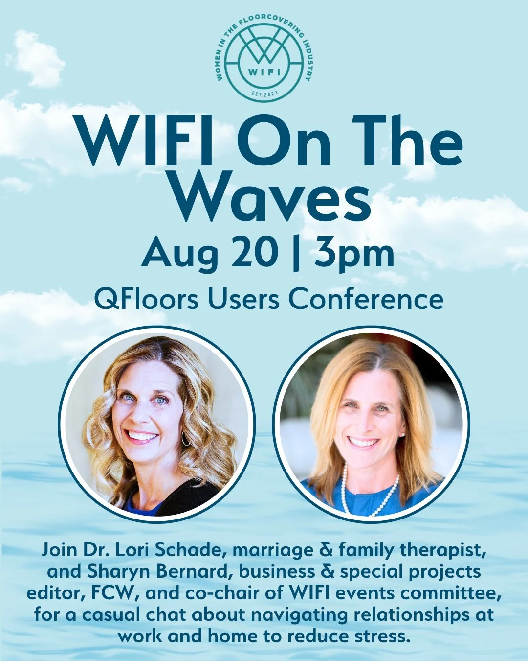 🚢 WIFI is setting sail &mdash; and you&rsquo;re invited! 🌊✨

Join us August 20 at 3 PM aboard the @Qfloorsflooringsoftware
 Users Conference Cruise for an empowering, openhearted conversation about navigating relationships at work and home &mdash; 