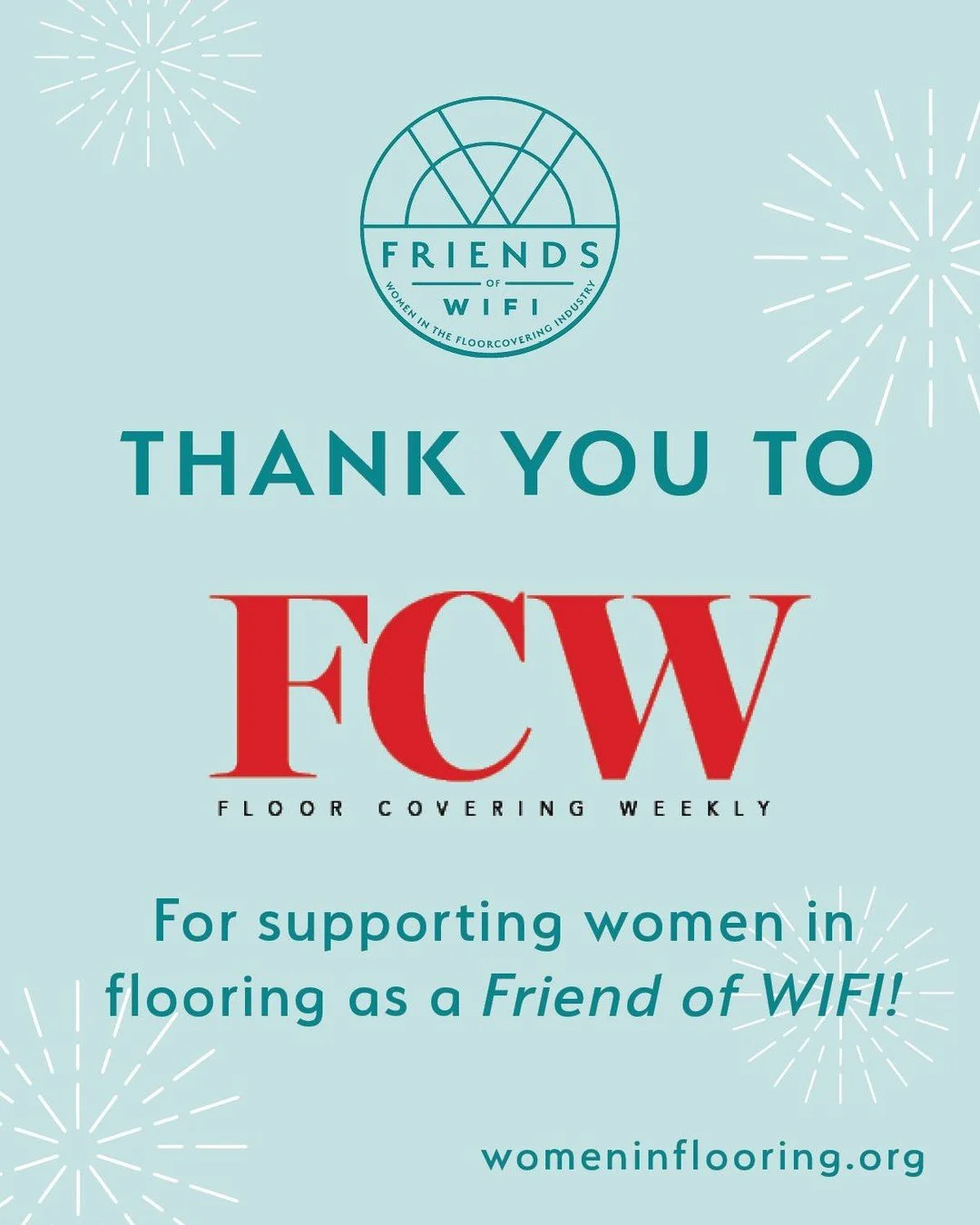 ⭐ Leadership that lifts others makes all the difference.

We&rsquo;re grateful to Floor Covering Weekly for their support as a Friend of WIFI and for helping amplify opportunities for women throughout the flooring industry.

Because of partners like 