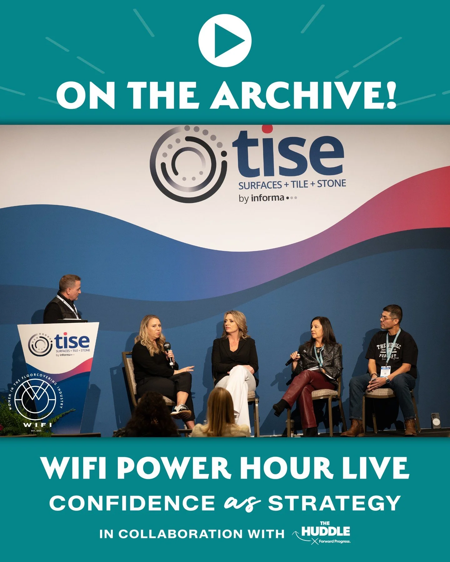 In case you missed it&hellip; we made WIFI history! 🎉

For the very first time ever, WIFI Power Hour went LIVE! The session was hosted in person at @tiseevents in Las Vegas and streamed virtually in collaboration with @thehuddleforwardprogress. This