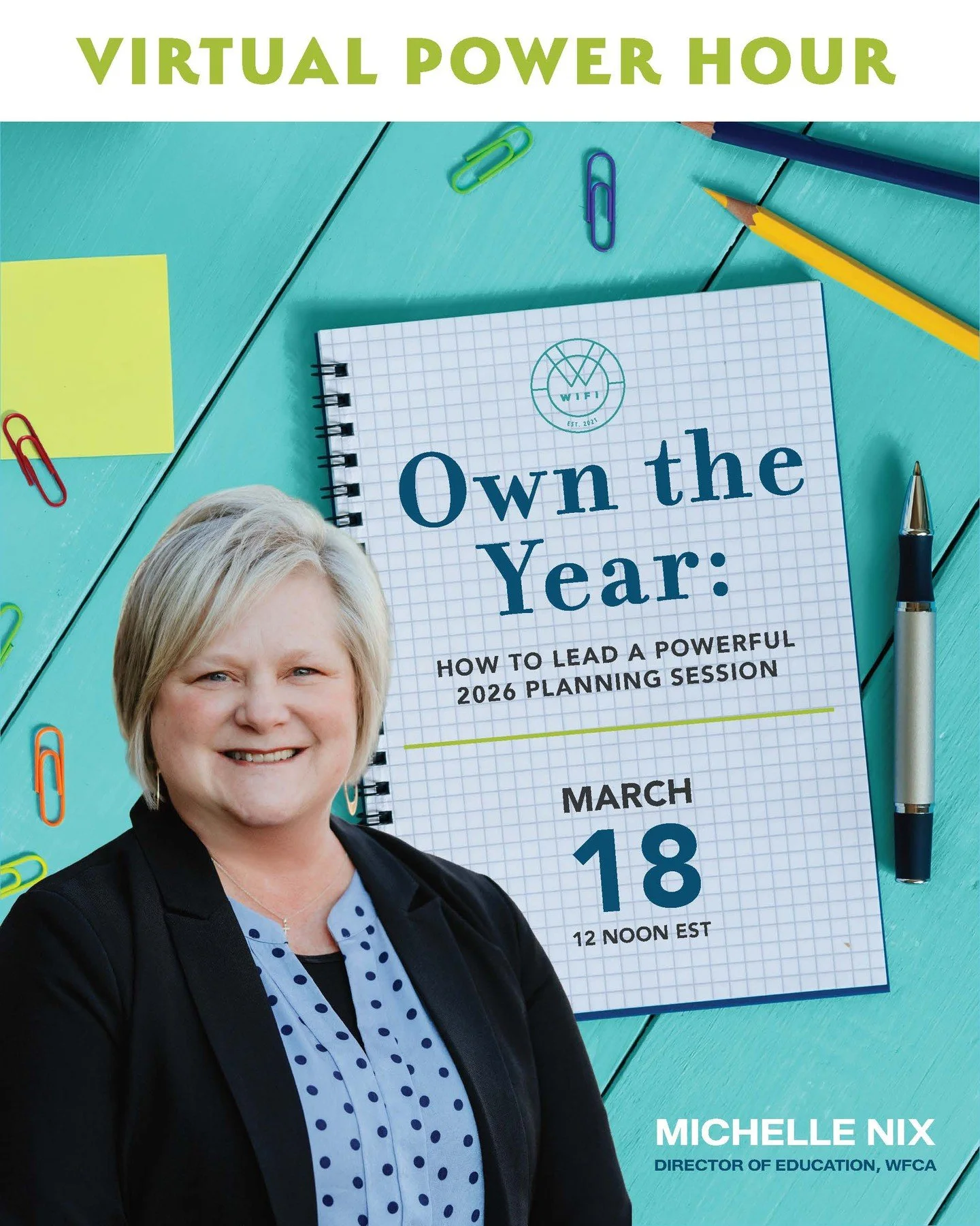 📅✨ Own the Year: How to Lead a Powerful 2026 Planning Session ✨📅

Great teams don&rsquo;t just &ldquo;end up&rdquo; aligned; they plan with purpose.

Join Michelle Nix, Director of Education at @worldfloorcoveringassociation, on March 18 at 12noon 