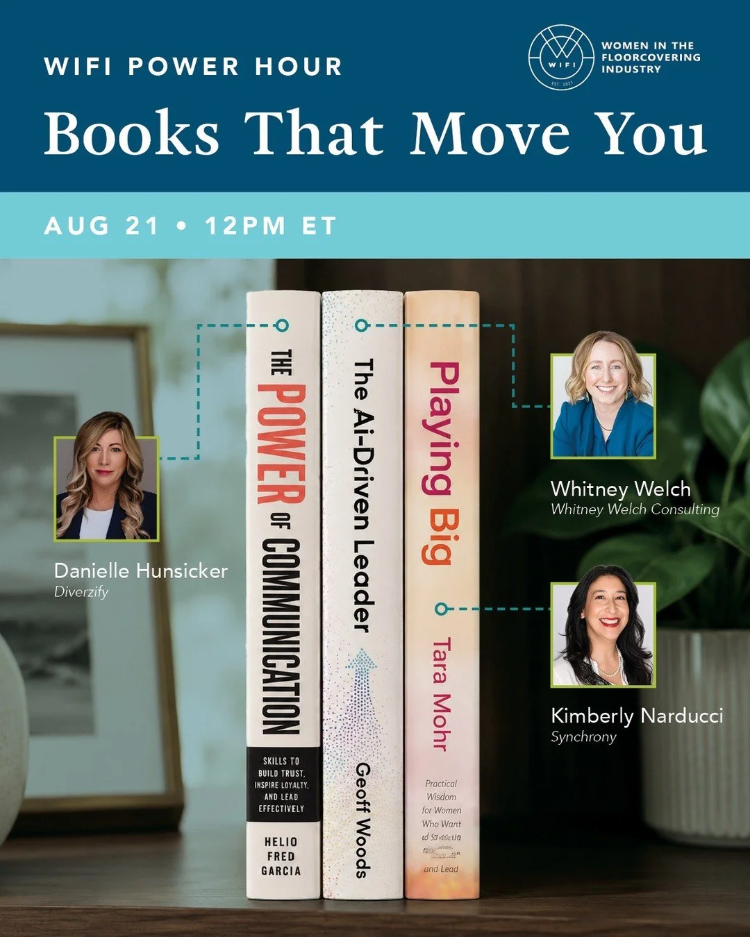 Great leaders never stop learning. Join us for an inspiring conversation as three accomplished women share the books that challenged their perspectives, strengthened their leadership, and helped shape their careers!

✨ Featuring:
&bull; Danielle Huns