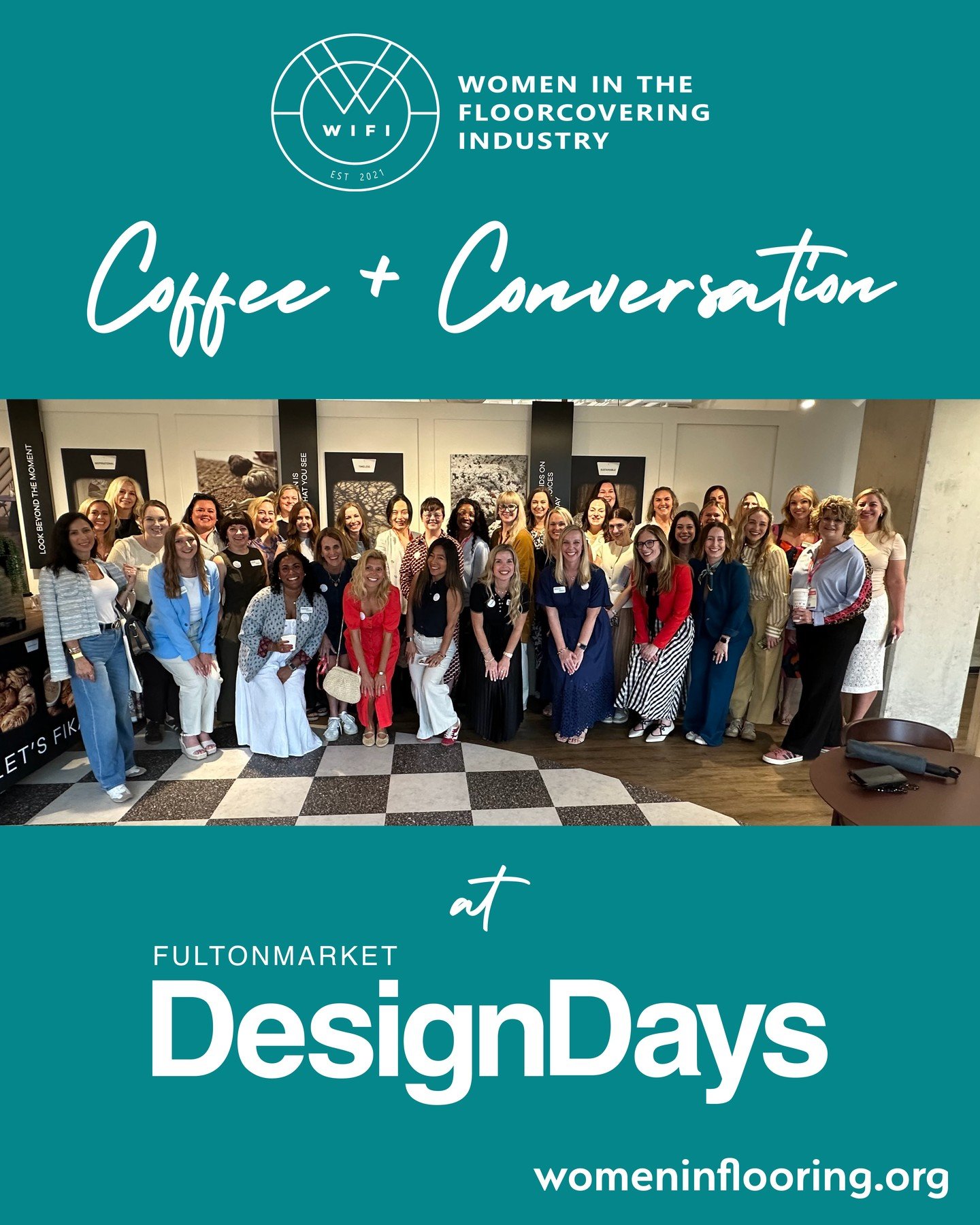 🎉 A morning well spent with the WIFI community at Design Days!

Thank you to everyone who joined us for Coffee &amp; Conversation in @mannington.commercial's showroom at @fultonmarketdesigndays in Chicago! We loved connecting with so many amazing wo