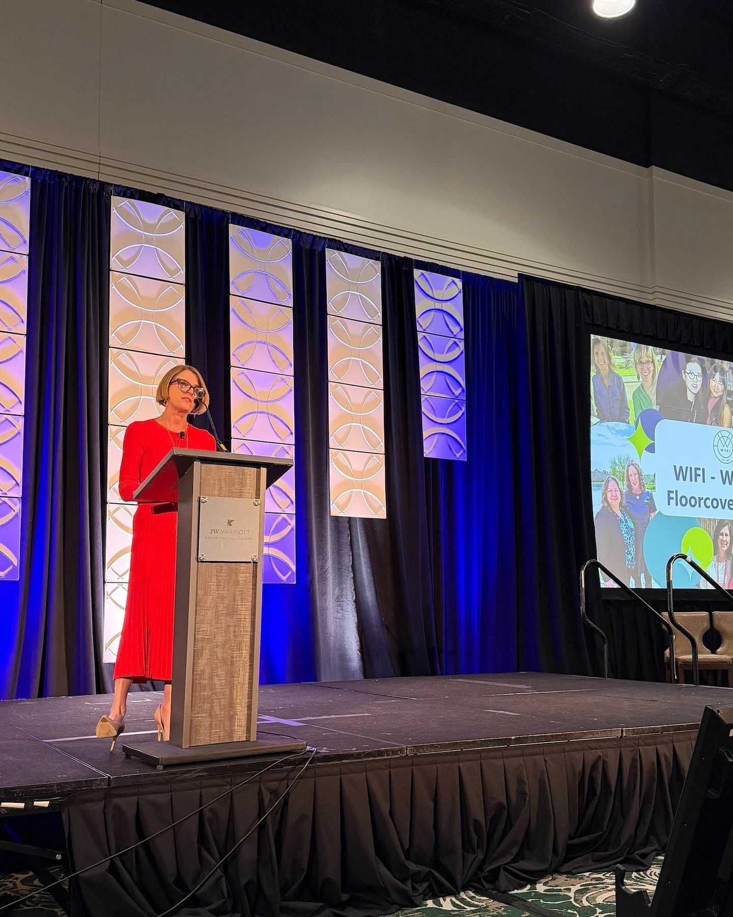 Thank you to Sharyn Bernard, @floorcoveringweekly business &amp; special projects editor and WIFI Events Committee member, for representing WIFI at the @americanhomesurfacesgroup (AHSG) &amp; Commercial Member Summit in San Antonio! 💜

Sharyn shared