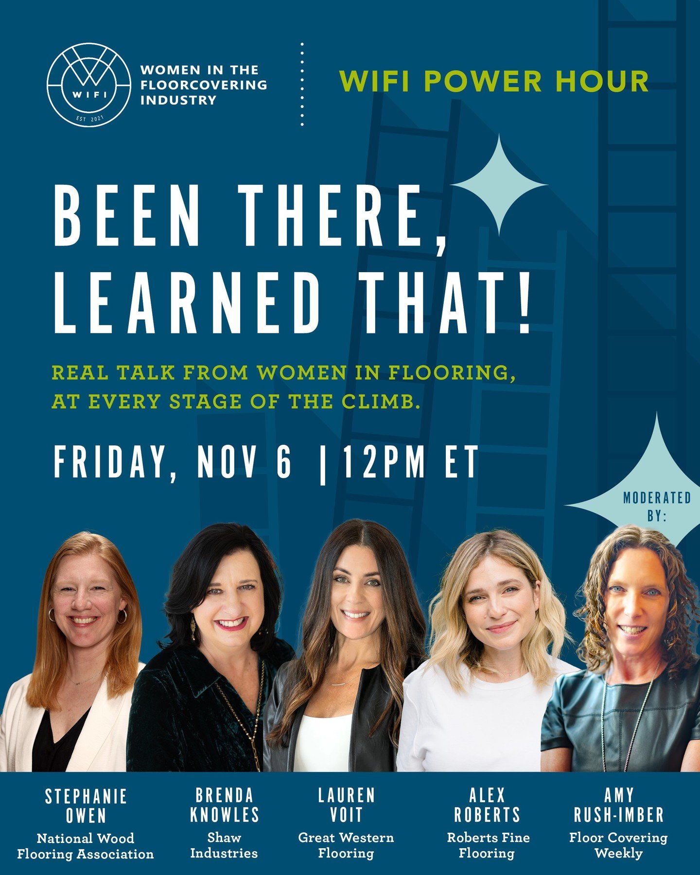 Every career has its twists, turns and lessons learned along the way. What if you could learn from someone who's already been there? 💙

Join us for WIFI's next Power Hour, &ldquo;Been There, Learned That!&rdquo; as women from across the flooring ind