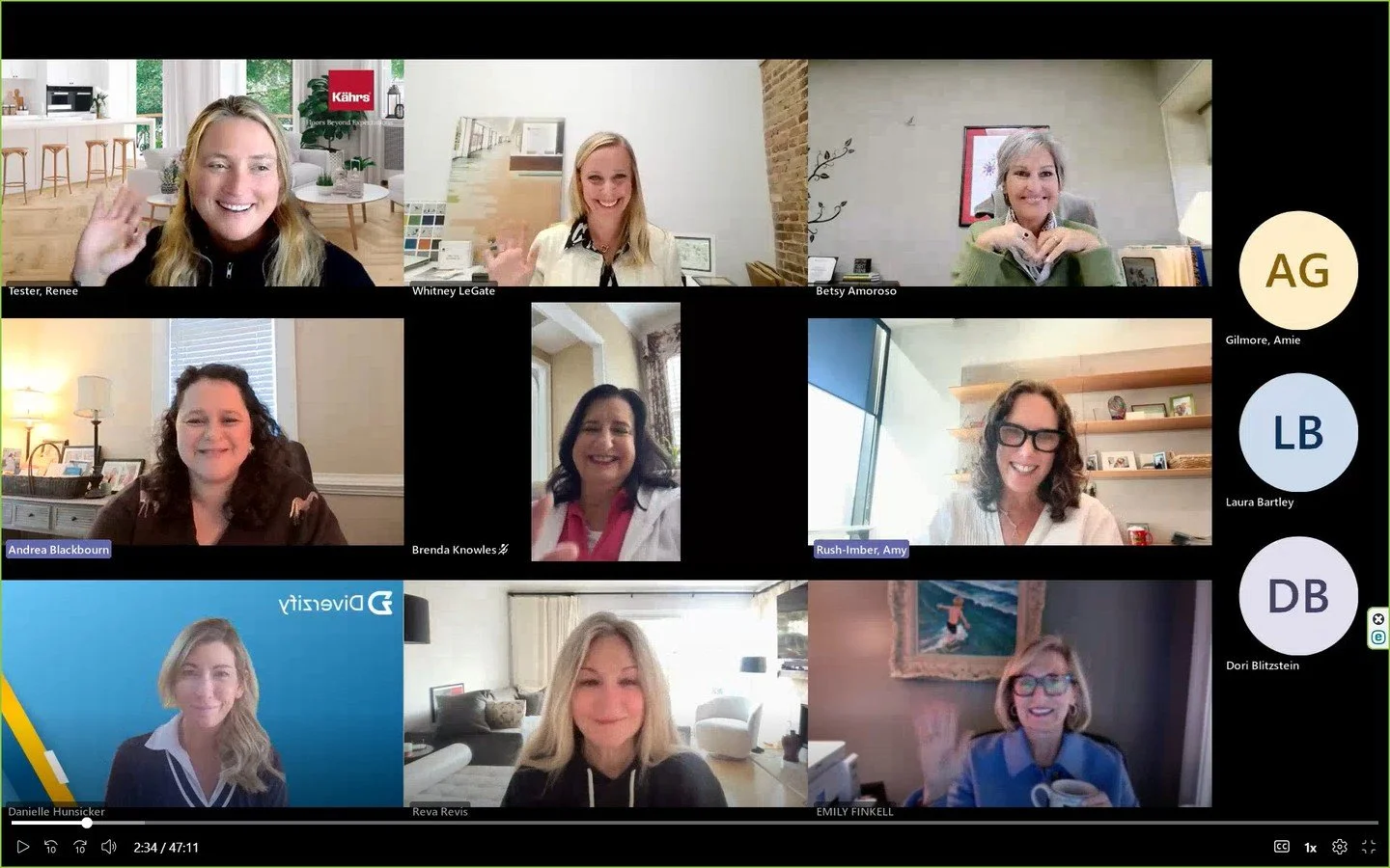 A screen full of leaders helping women across flooring connect, learn and grow! At this week&rsquo;s WIFI board meeting, we celebrated:

🎓 $41,354 in scholarships awarded to 14 recipients.
🤝 More than 230 mentoring participants to date, including 6