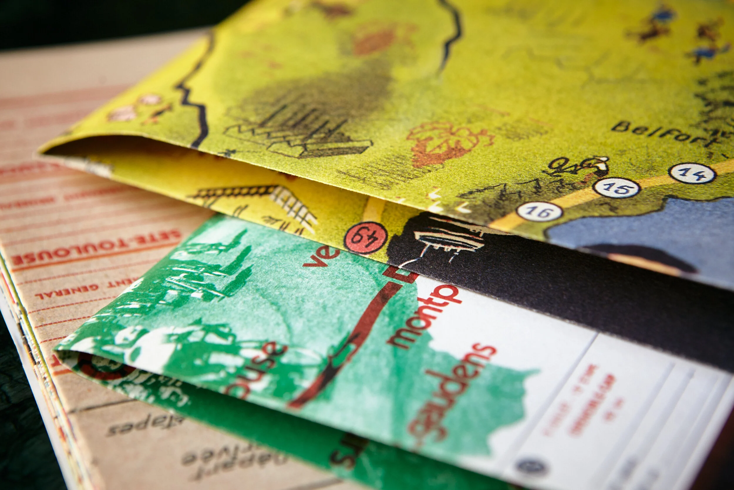 Cartes du Tour Posters