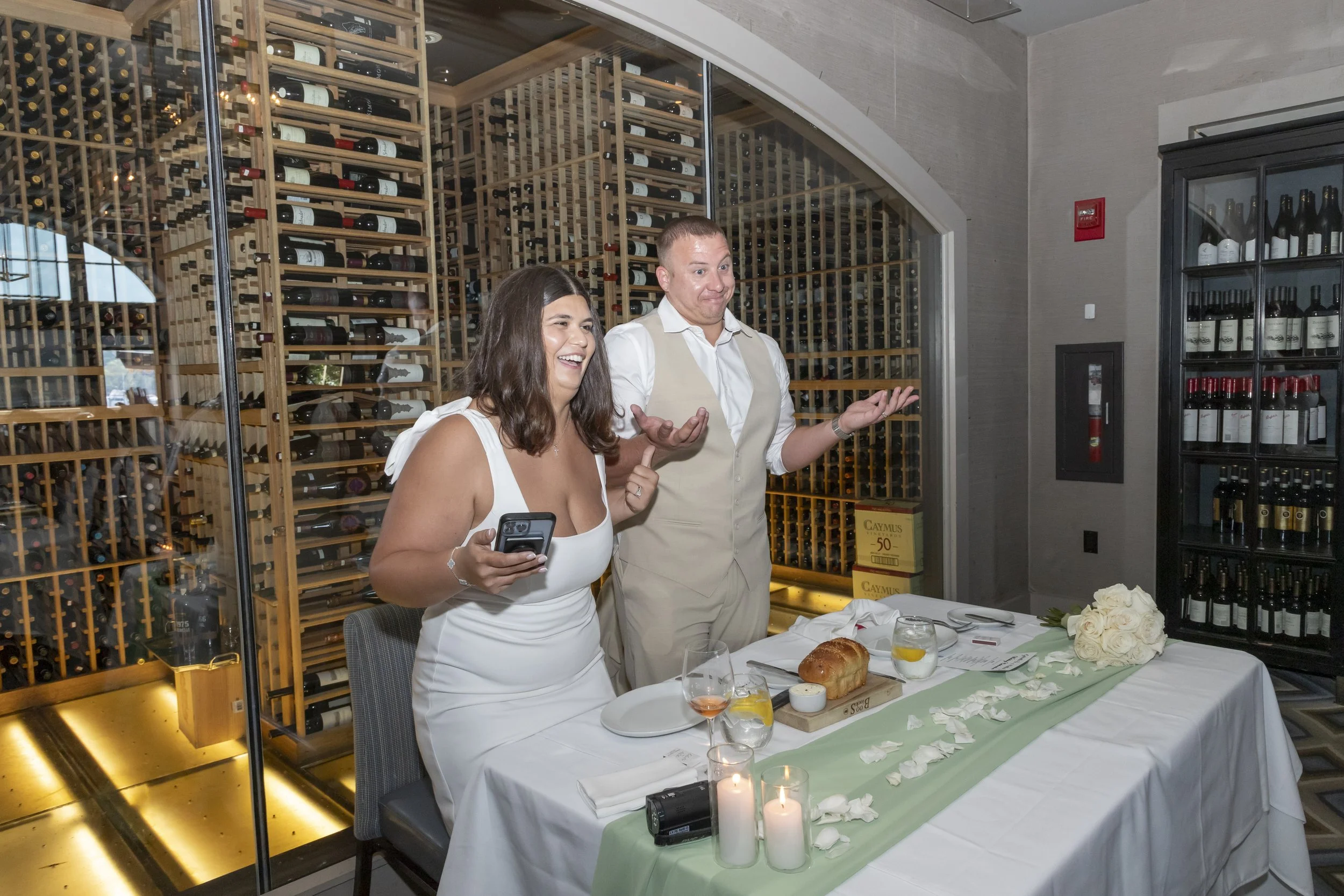 micro wedding in a private dining room in boca raton florida.