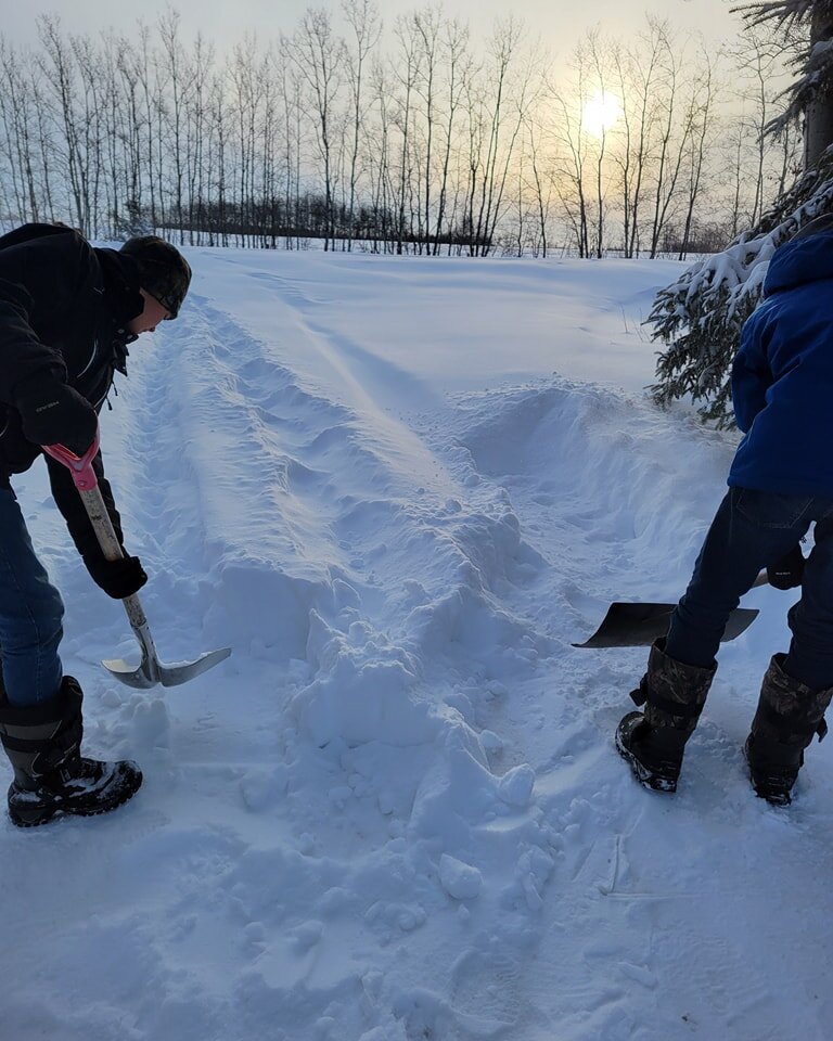 Digging our way out!