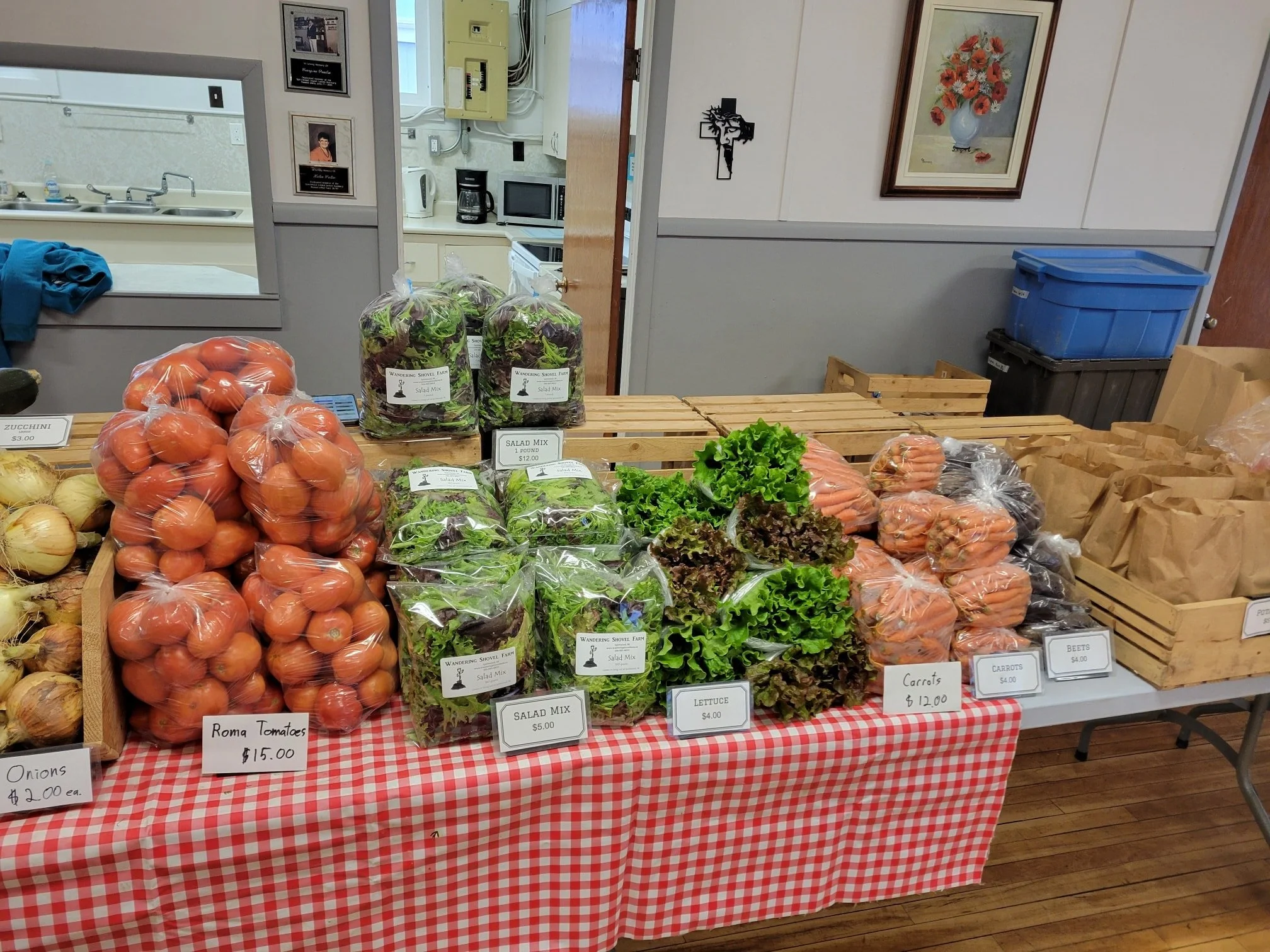 Farmer's Market at the Legion Hall today!