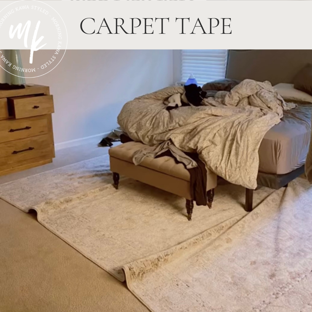 How to Keep Rugs In Place Using Carpet Tape - Life Love Larson