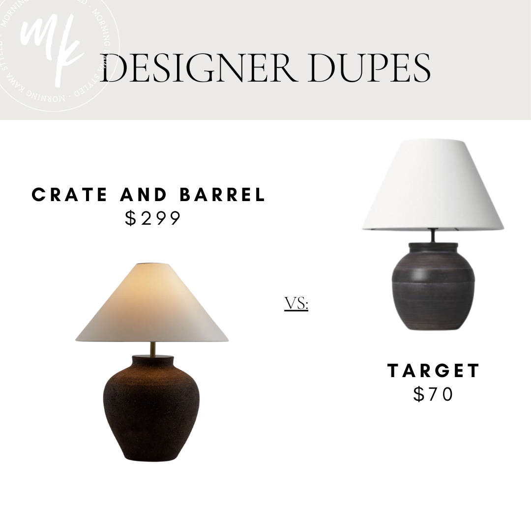 Crate & Barrel Fireplace Screen and Lamp Dupe