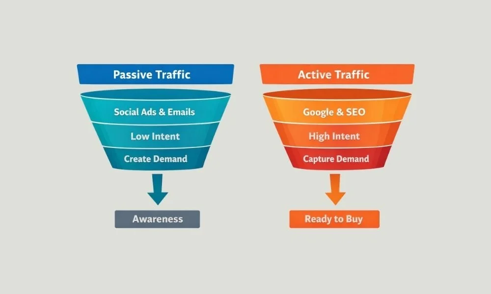 Website Traffic: Active vs Passive