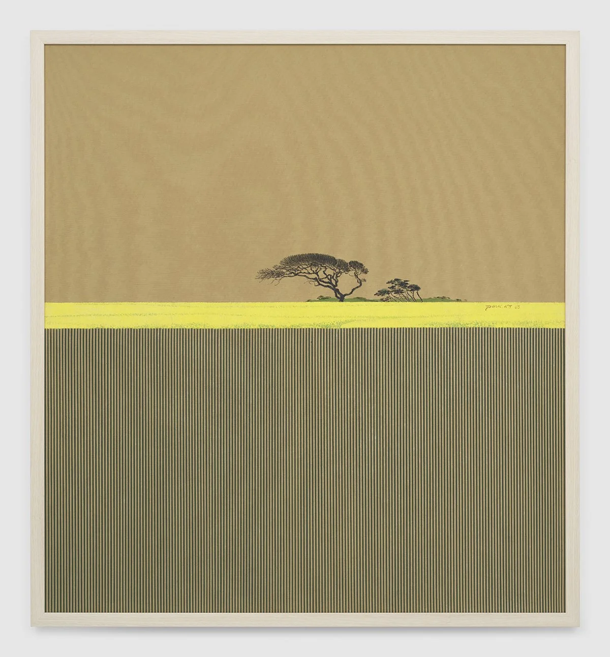 "Sound of Nature," 2003, Oil on canvas, 47 1/4 x 43 1/4 in. (120 x 110 cm)