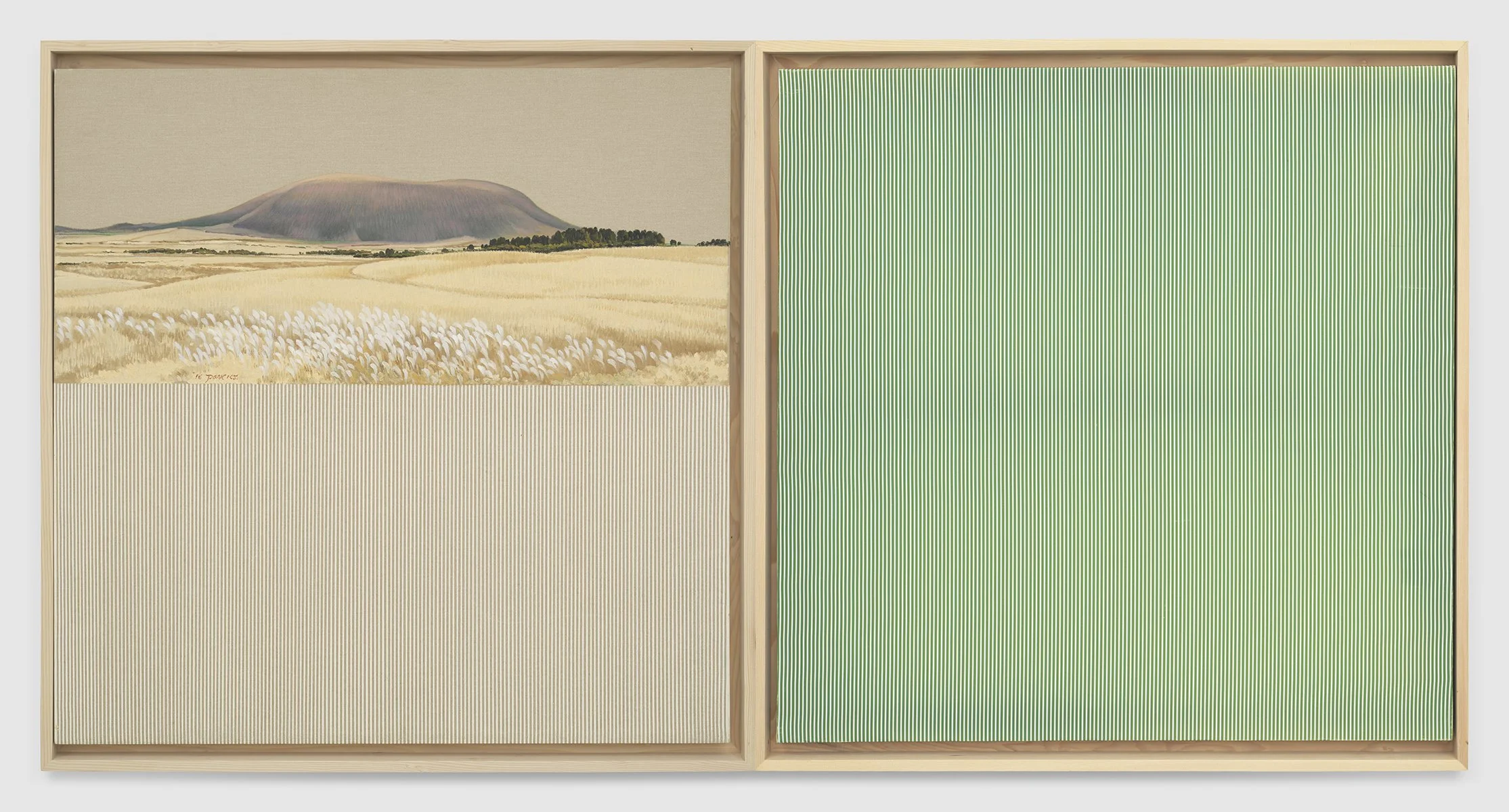 "Sound of Nature," 2004, Oil on canvas, Overall: 33.46 x 66.92 in. (85 x 170 cm); Each: 16.73 x 33.46 in. (42.5 x 85 cm)