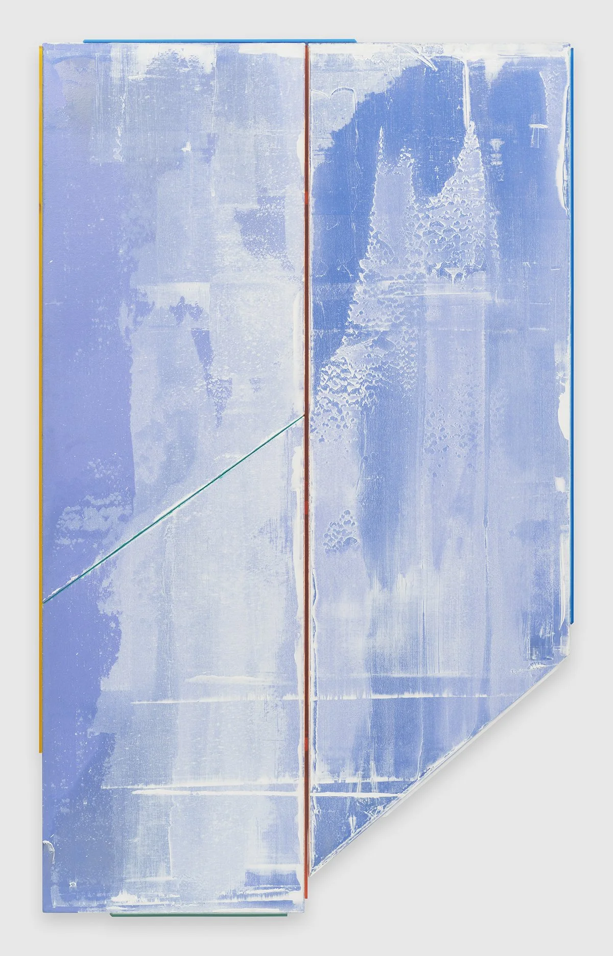 Kenneth Noland, "Doors - Sea View," 1988, Acrylic on canvas on board, Plexiglass, 80 1/2 x 49 in. (204.5 x 124.5 cm)