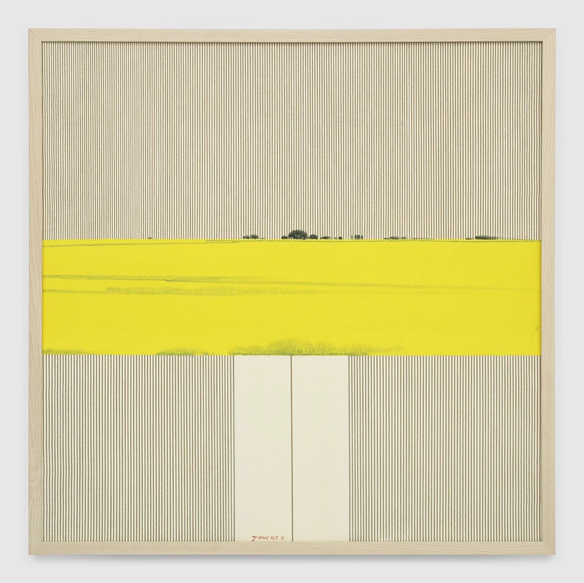 "Sound of Nature," 2012, Oil on canvas, 33 1/2 x 33 1/2 in. (85 x 85 cm)