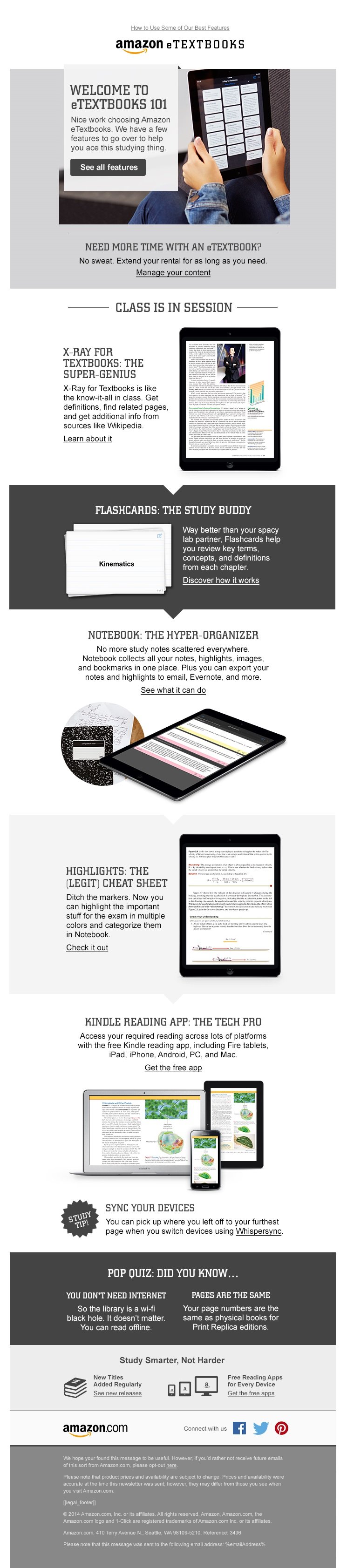 Amazon Kindle eTextbooks