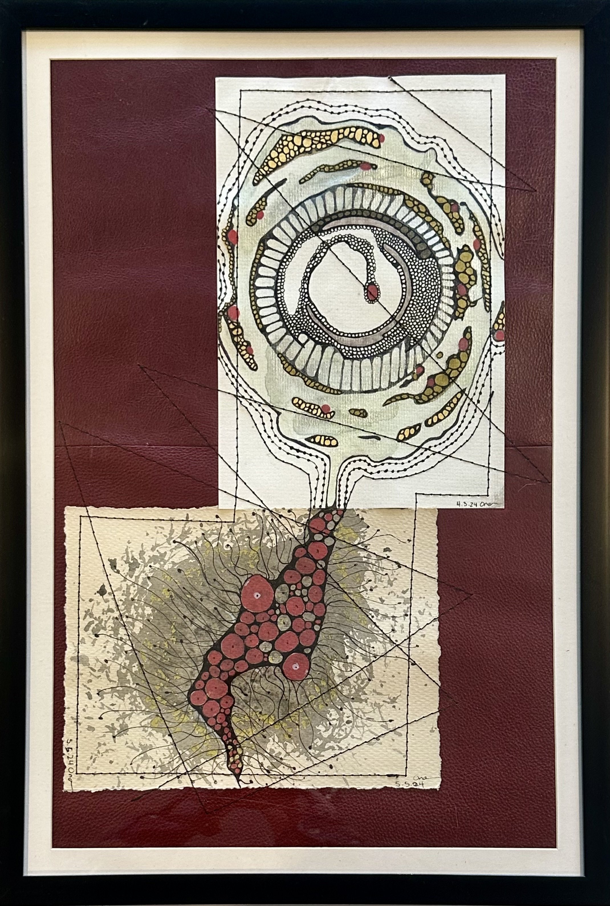 Neuroart and Leather $150 13x19