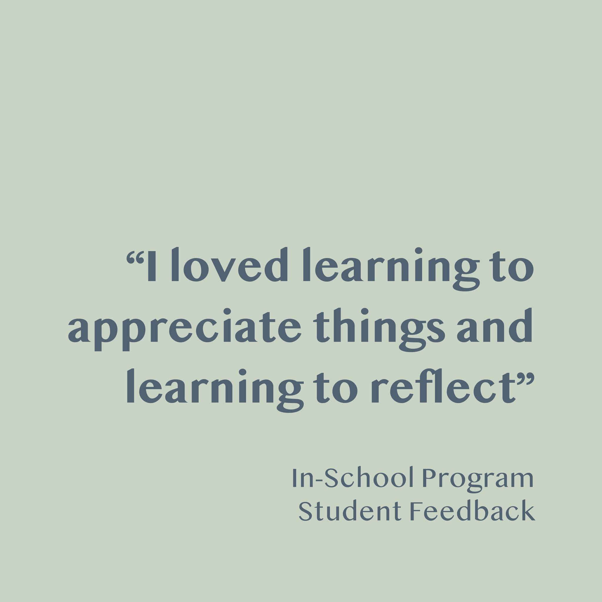 Hearing students benefit from our In-School Program is truly rewarding. Our In-School Program provides students resources and strategies towards dealing with everything life throws at us and how to lead a happy and healthy life. 

Head to our website