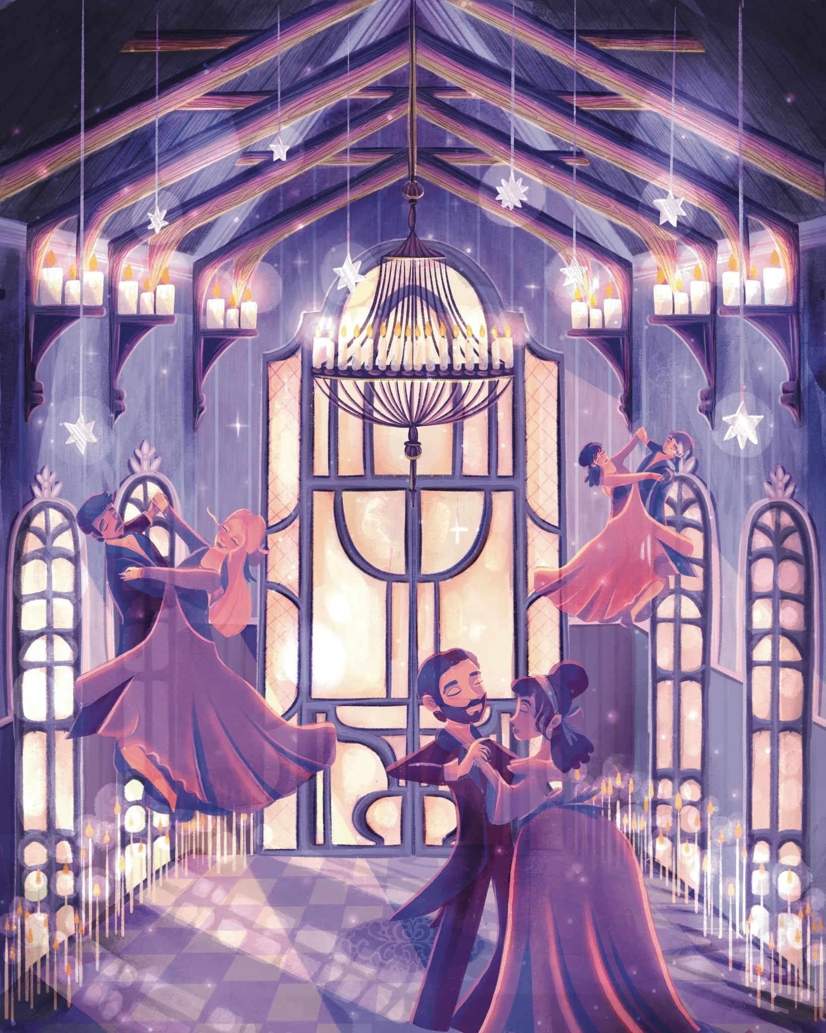 Happy Halloweeen friends! I hope you all are having a fabulous week. 

Today I am throwing it back to my entry  for &quot;Ghostly Ballroom&quot;  for the Drawtober Challenge in 2023. This one actually won one of the coveted Drawtober Pins and felt li