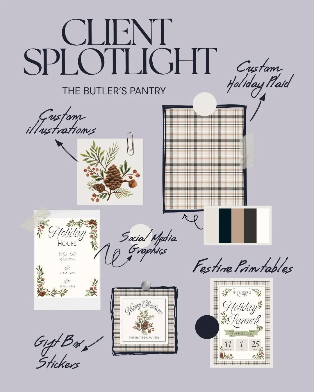 Did you know that alongside my illustration work I also partner with small businesses to bring their social media and printable visions to life? Today I am excited to share one of my recent client projects with @the.butlerspantry and a little behind 