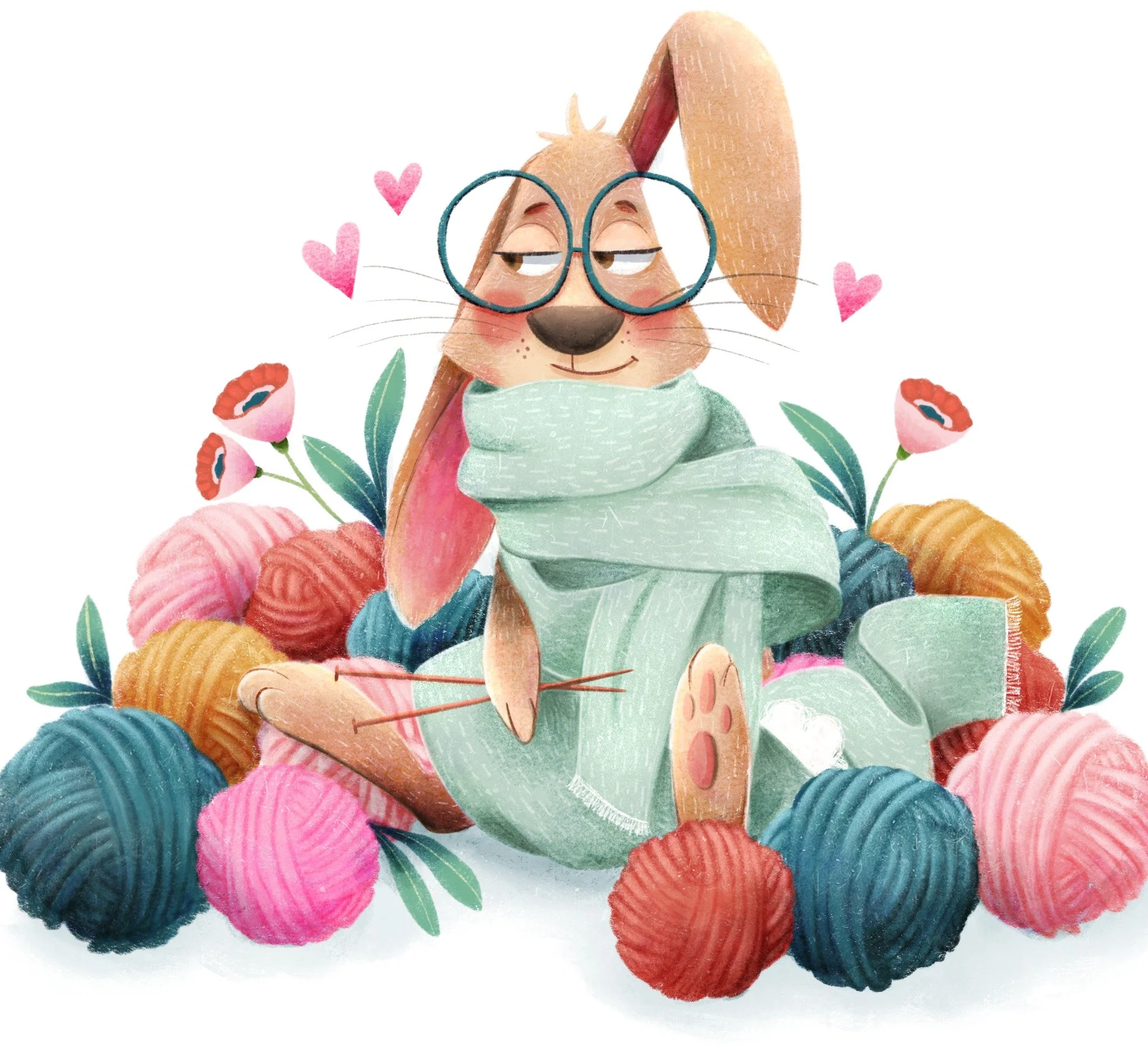 Hiiiii friends and happy friday! Today I am sharing an oldie (but a goodie) that&rsquo;s giving me all the valentine energy with the cozy sweet bunny and pastel palette. I created this one originally for a dtiys by @iamgiagraham  #drawwithgiadtiys a 
