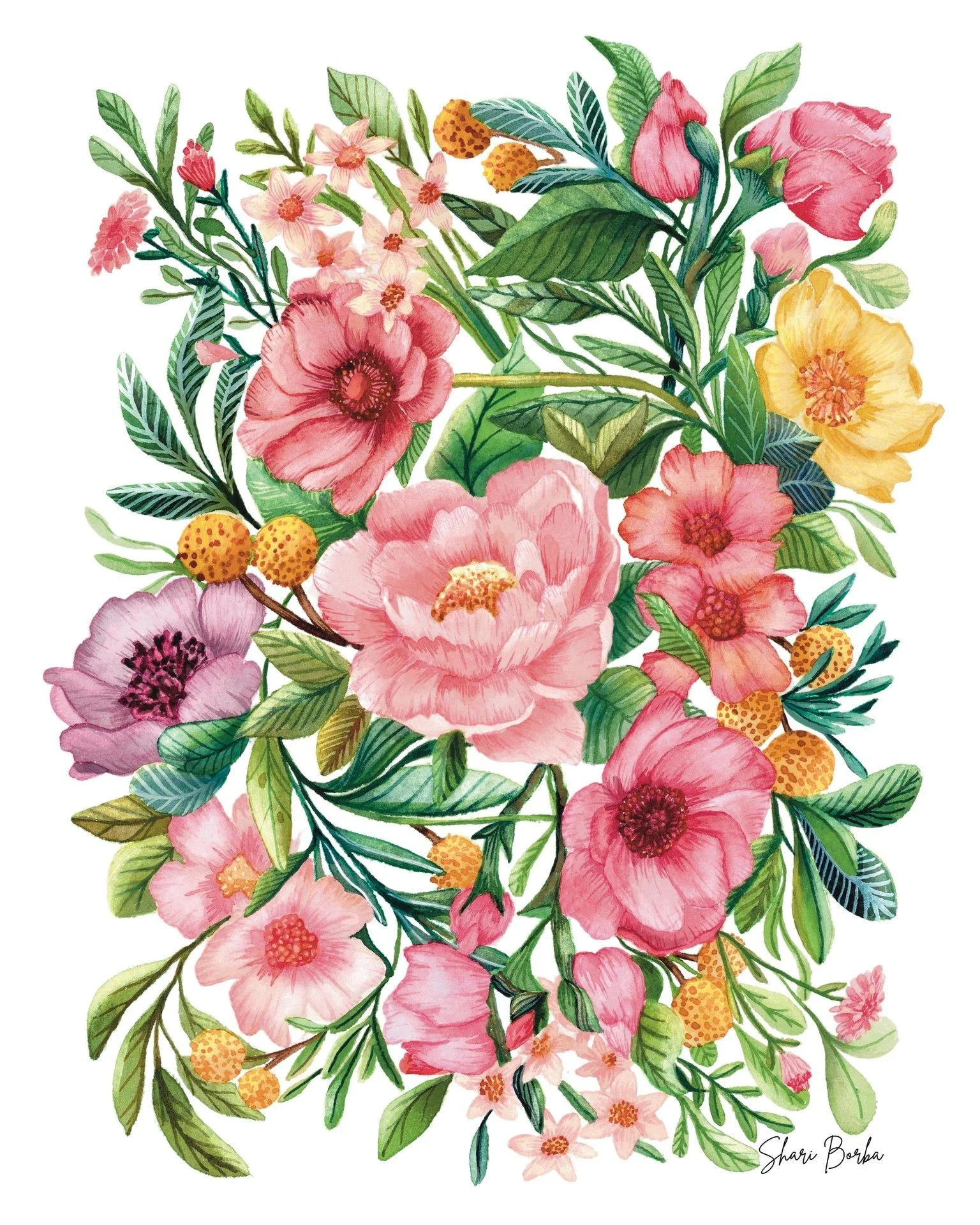Sharing a little throwback today 🌸

I made this watercolor piece a few years ago for an art show, but it just makes me smile every Spring. Figured I&rsquo;d bring it back around 🤍 

Is it Spring weather where you live? Are you planning on planting 