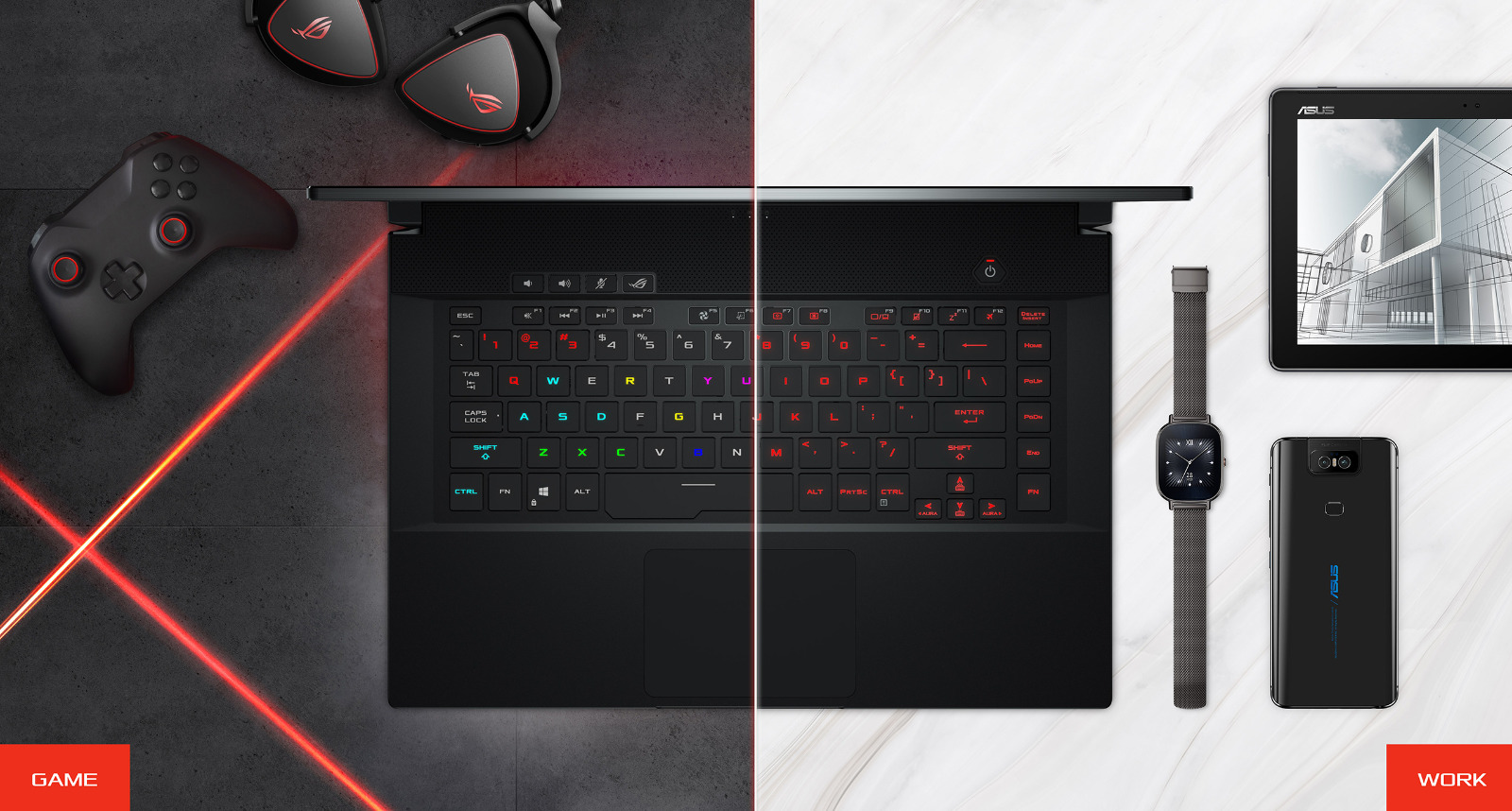 ASUS produces products for both gaming and professional use and I sought to design a product that could fall into both categories - Image from ASUS.com
