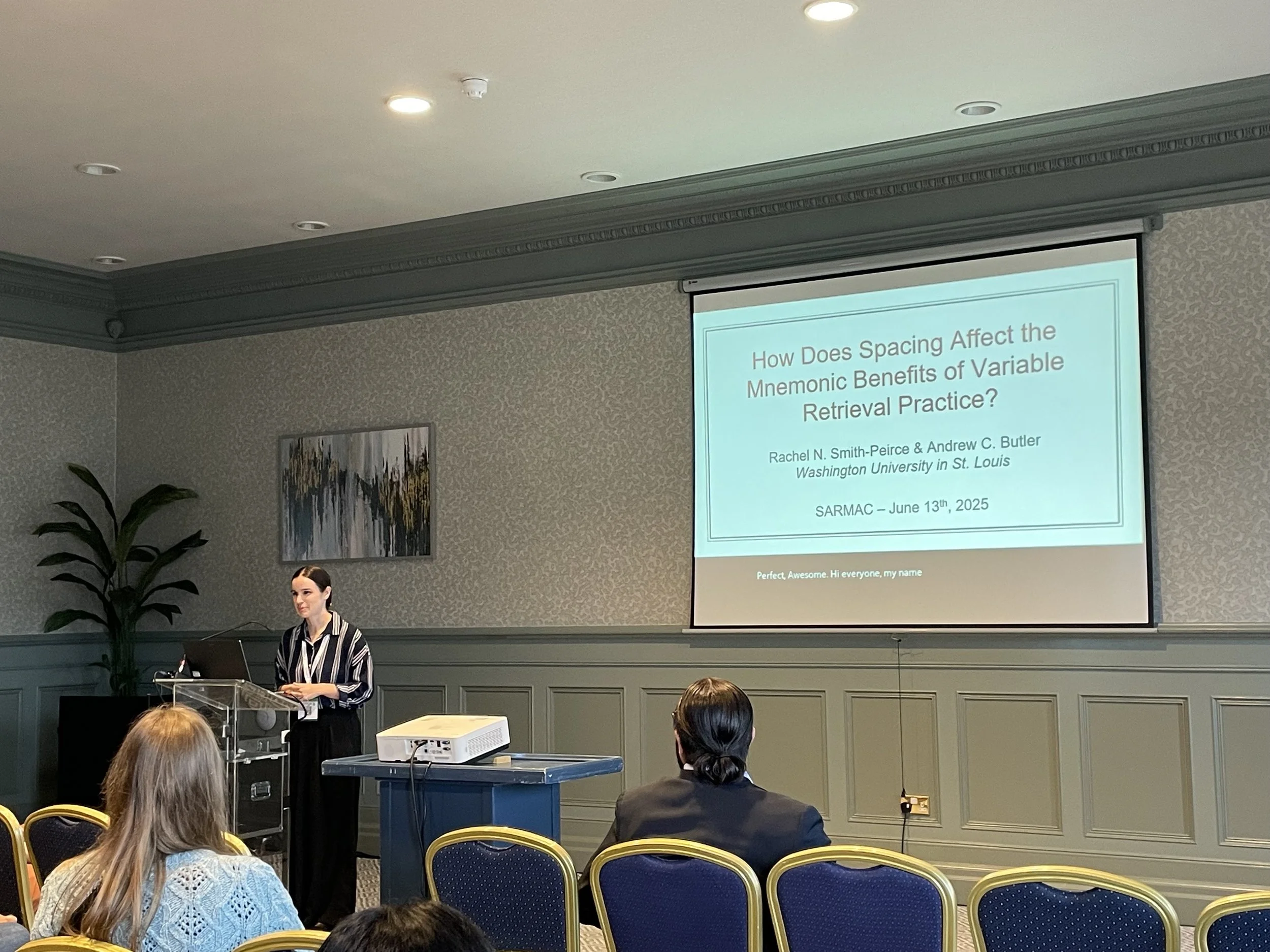 Rachel presented a talk at the 2025 Society for Applied Research on Memory and Cognition (SARMAC) biennial conference. 