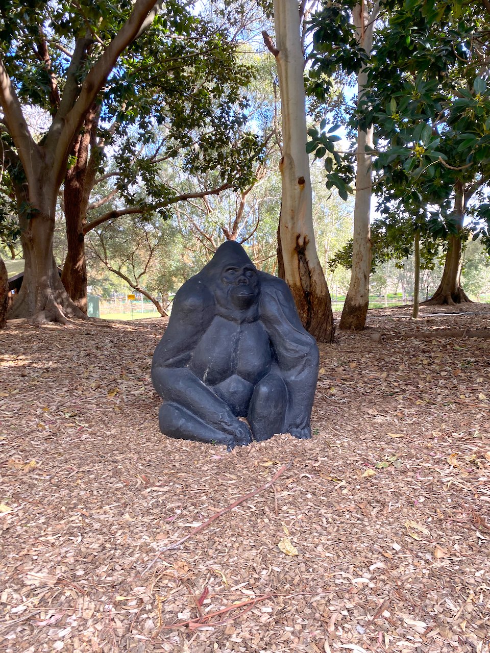 Gorilla statue in the Pleasure Gardens