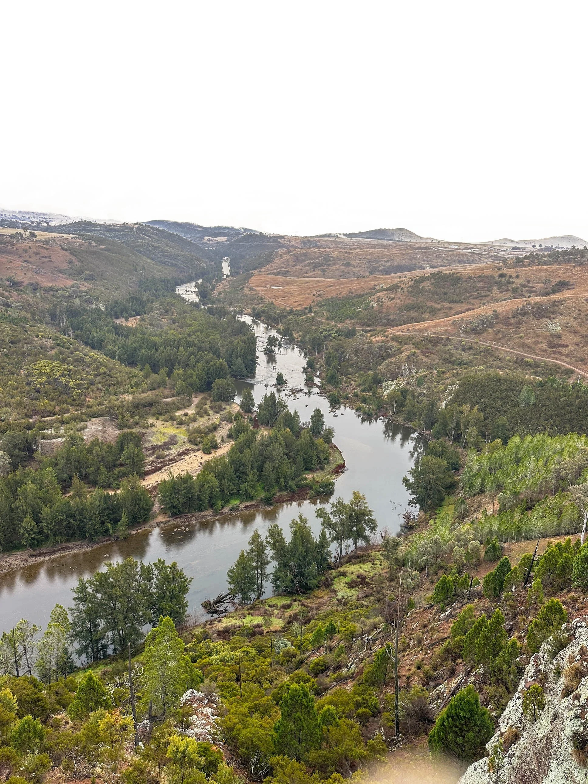 The winding Murrumbidgee River