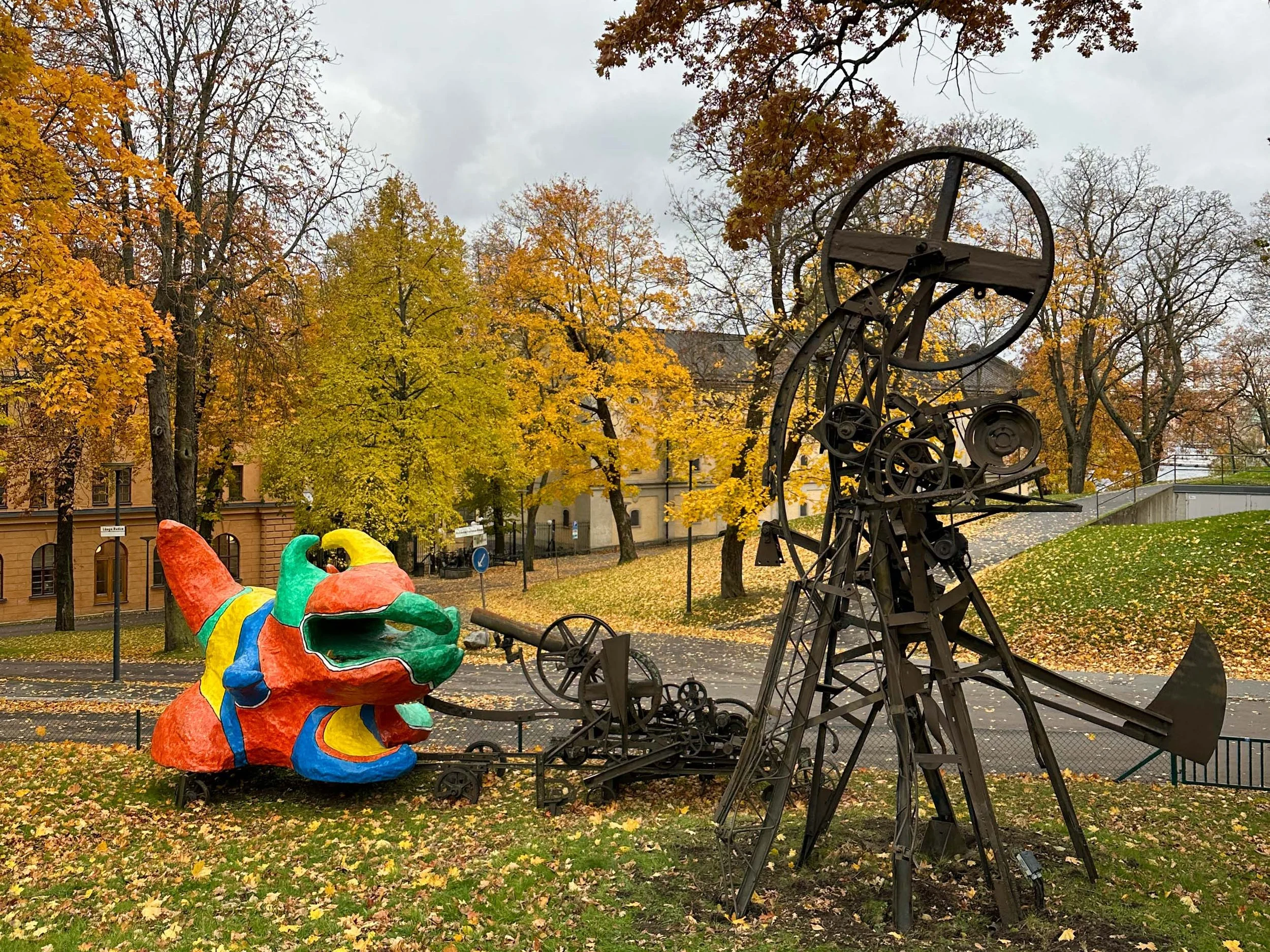 Sculpture garden at Moderna Museet