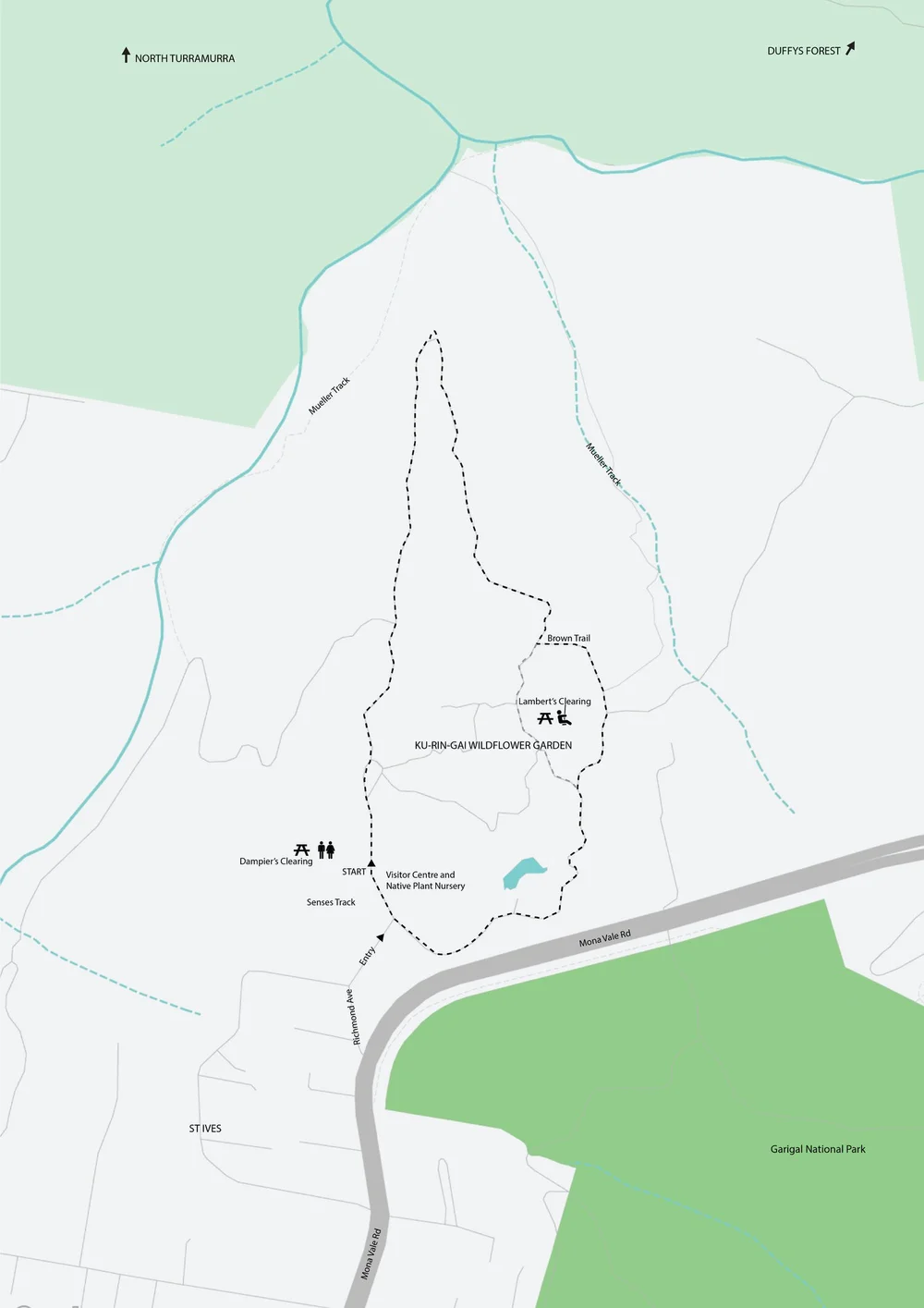 The Solander Trail in the Ku-ring-ai Wildflower Garden St Ives ...