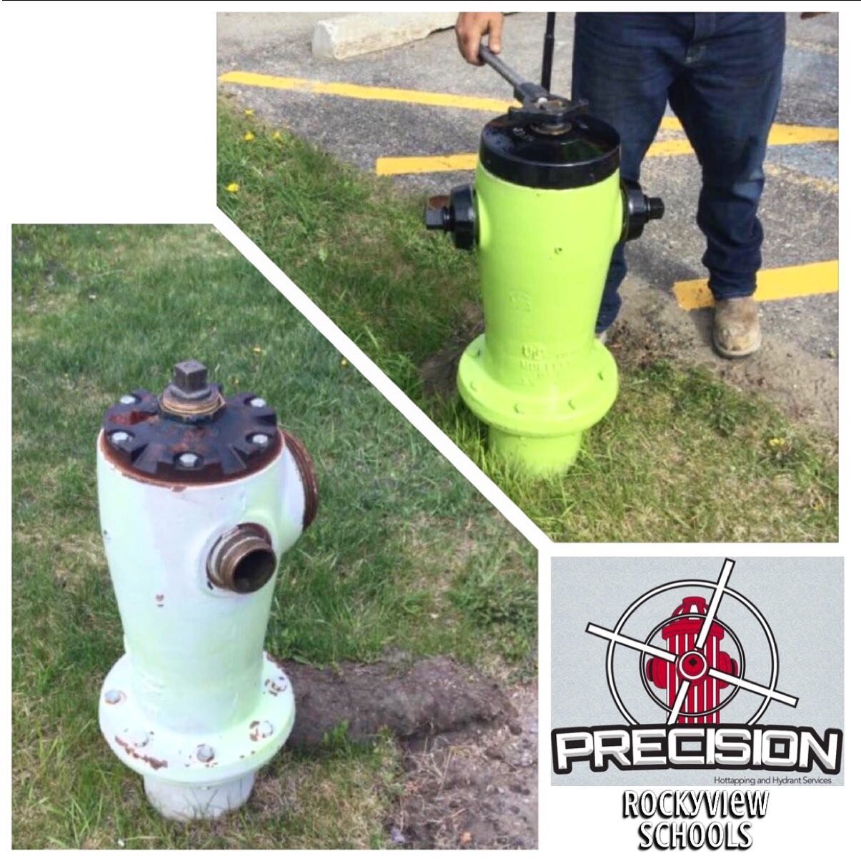 Paint and Repair for our Rocky-view schools. Summer season is about to ramp up and our book is getting filled quickly! Call or email to reserve your spot 🤝🔥

#hottapping #plumbing #construction #trucks #hydrant #fyp #yyc #alberta #f4f #work #britis
