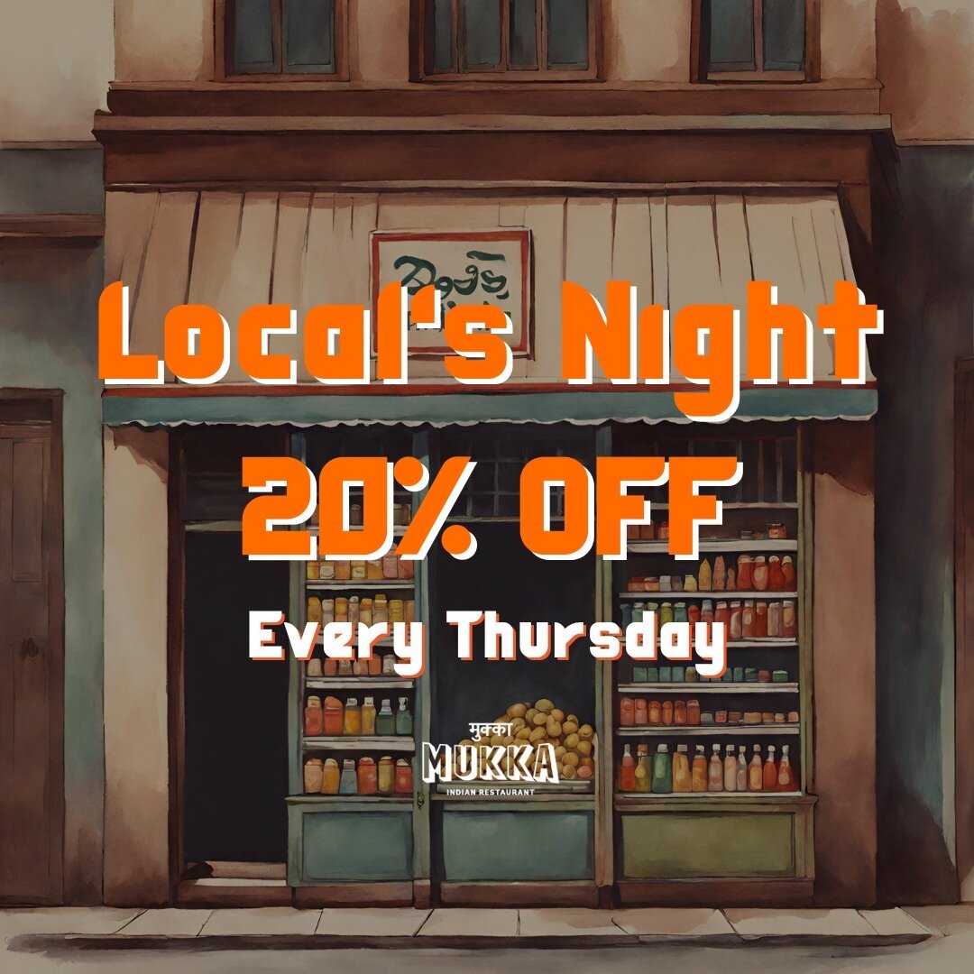 Tonight my friends, your local has got you covered! 20% off your bill if you are a resident of either St Kilda or Fitzroy...why? Because we love and appreciate you ❤️❤️❤️❤️⁠
⁠
Every Thursday **Dine In Only** ⁠
⁠
At both Mukka Fitzroy and St Kilda