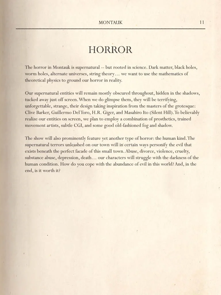 Stranger Things Series Bible Pitch Deck